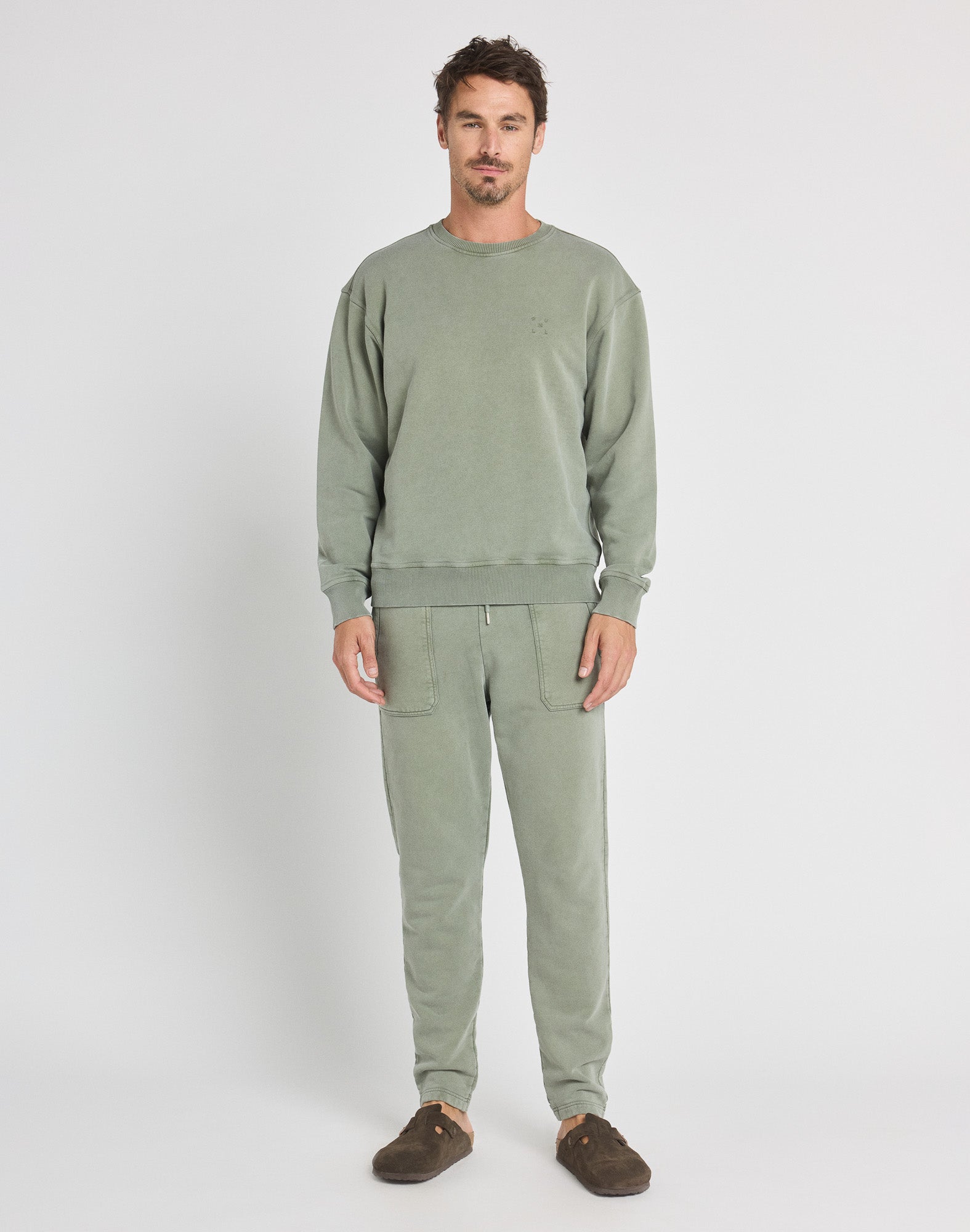 crew neck squareleaf PULLIN