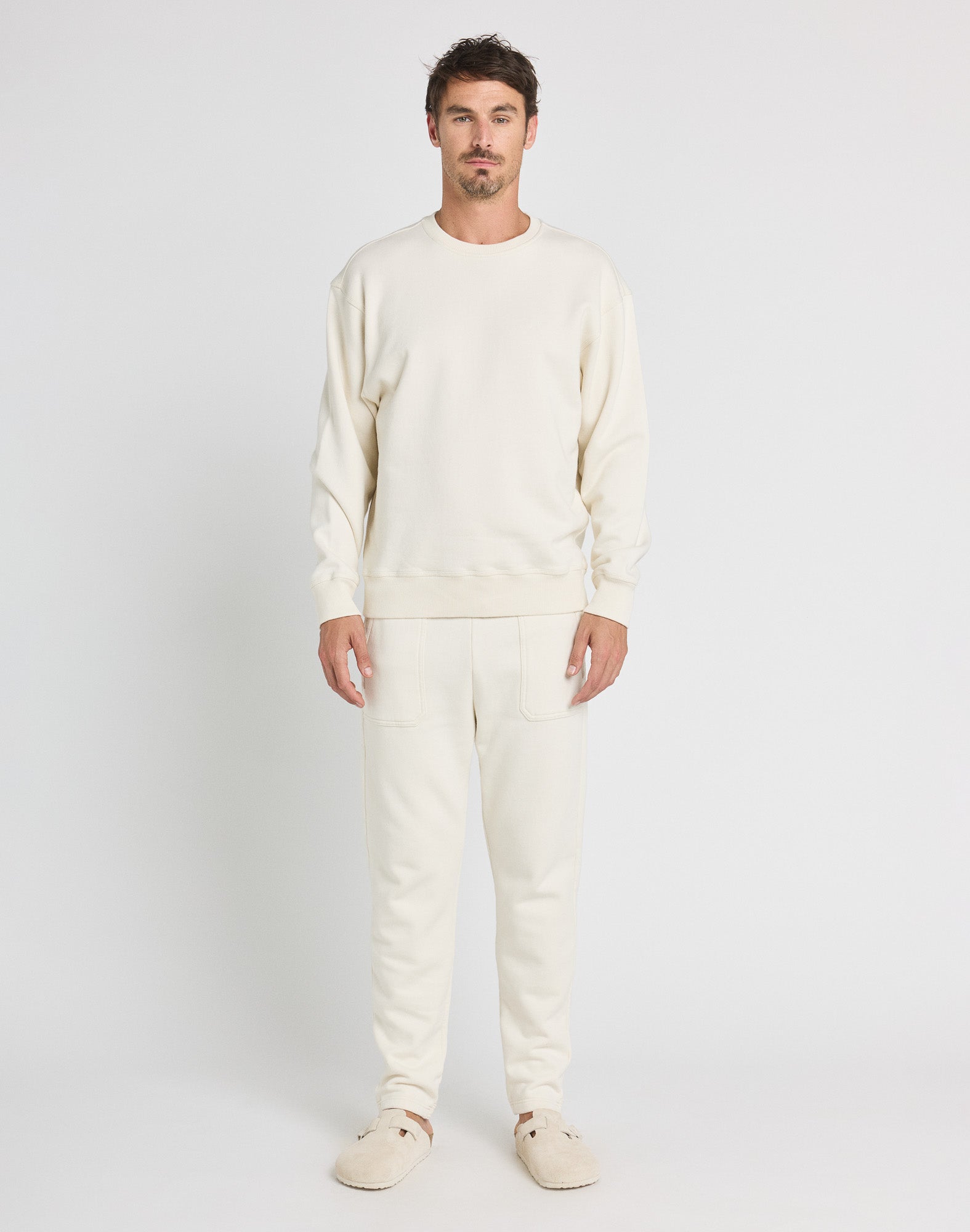 crew neck squareraw PULLIN