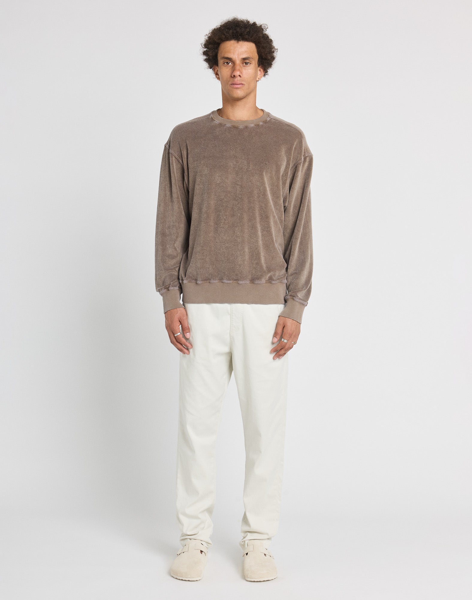 crew neck terry teak PULLIN