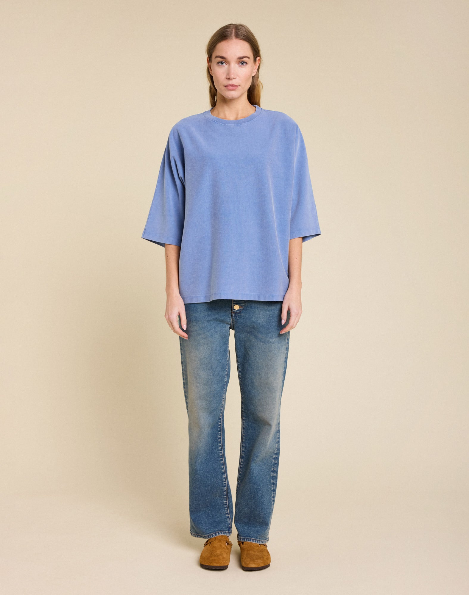 t-shirt billie blue PULLIN en coton