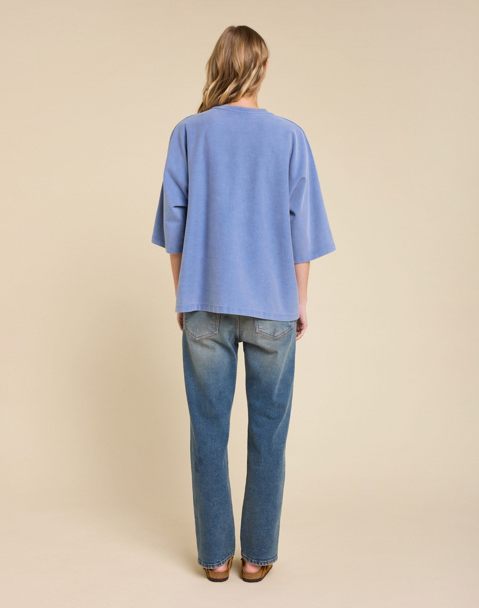 t-shirt billie blue PULLIN en coton
