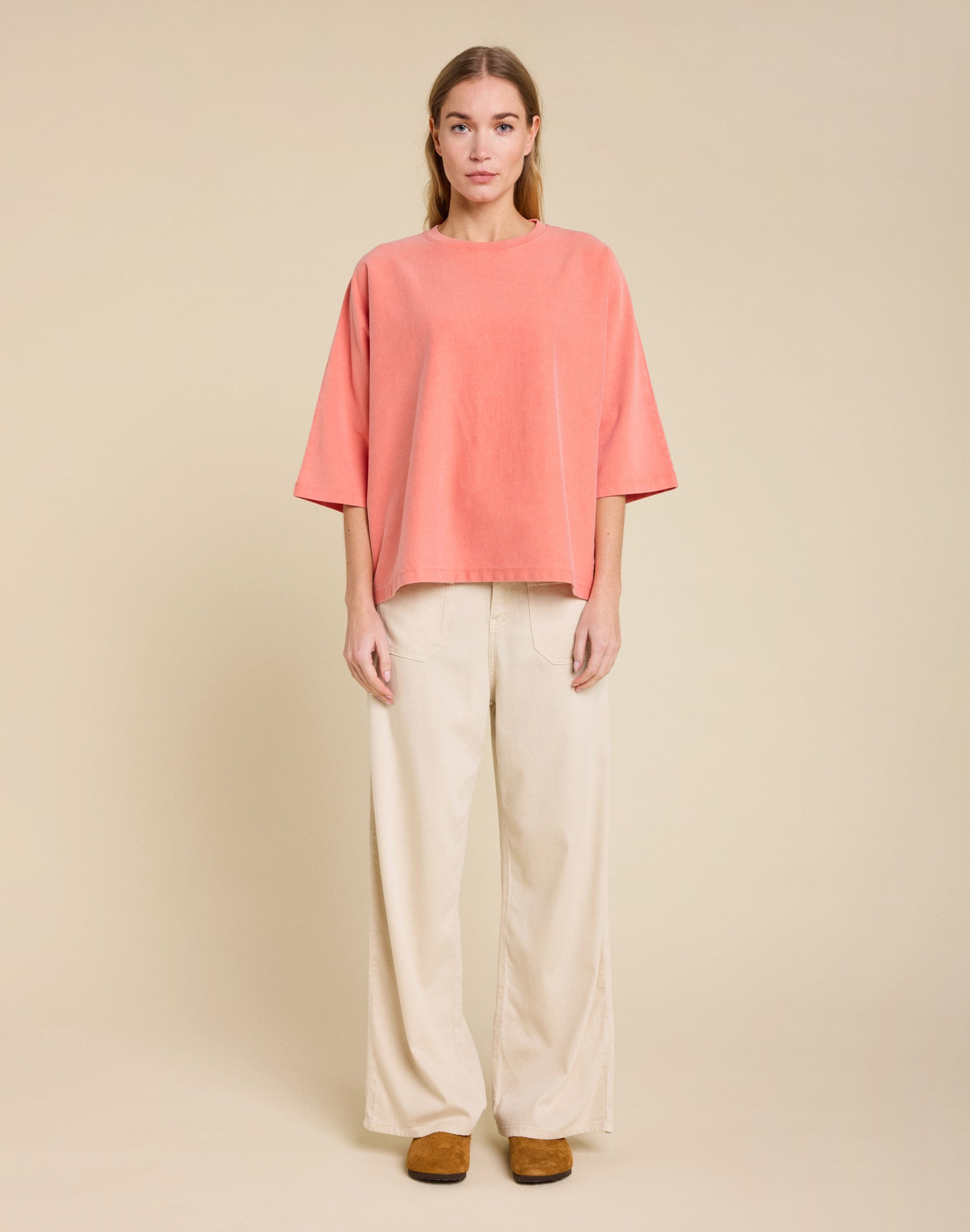 t-shirt billie orange PULLIN en coton