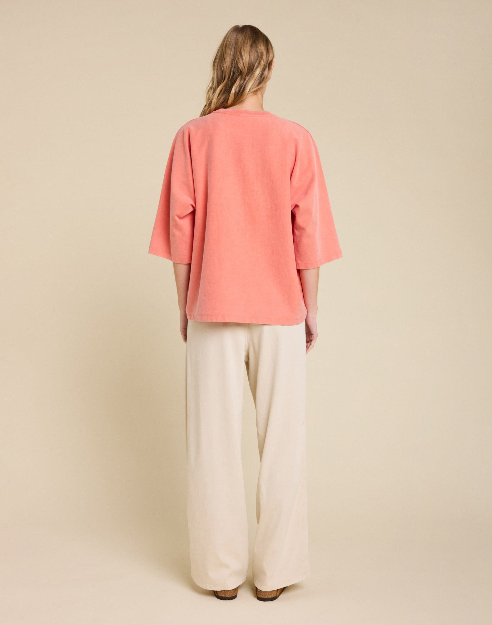 t-shirt billie orange PULLIN en coton