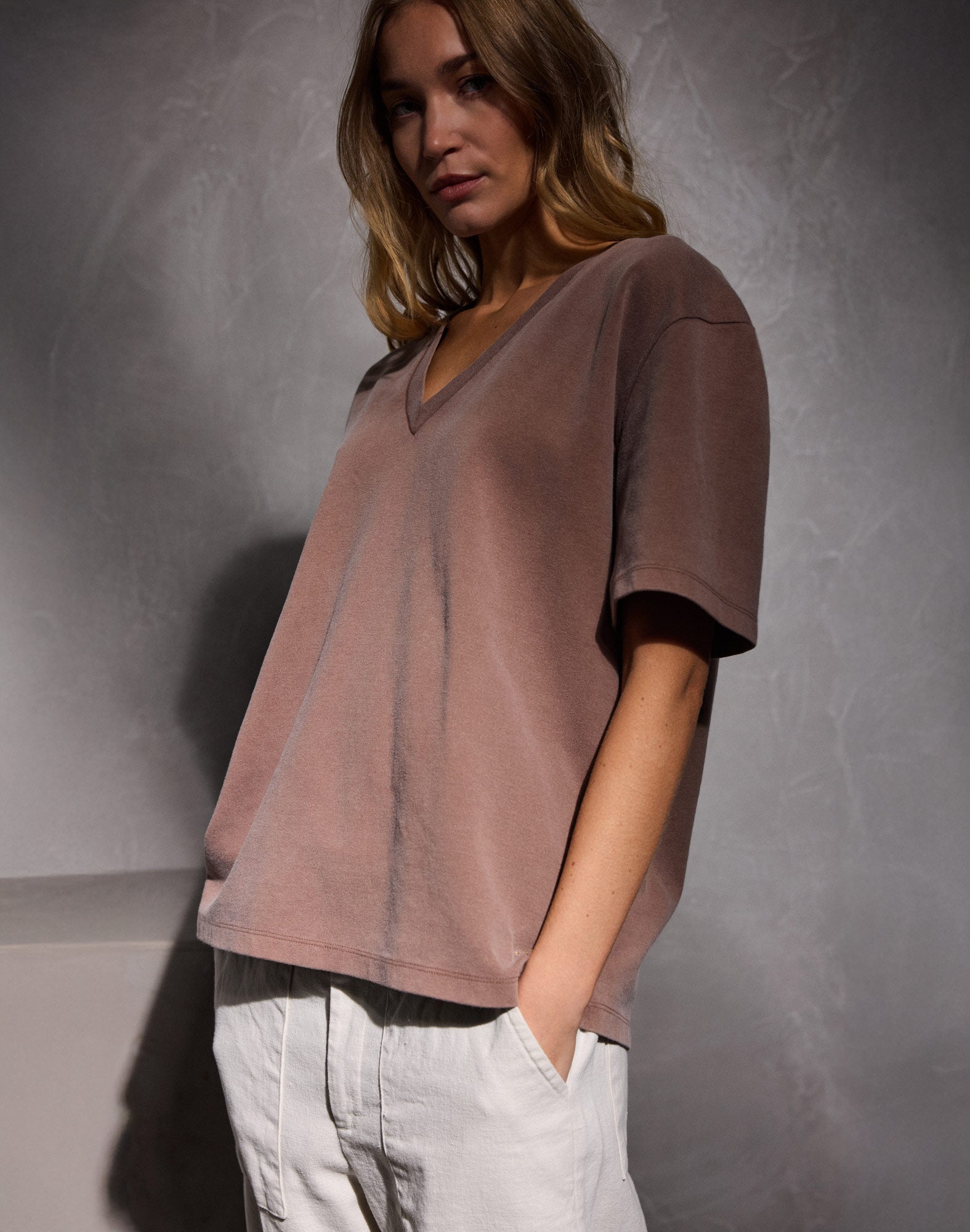 t-shirt niko mocha PULLIN en coton