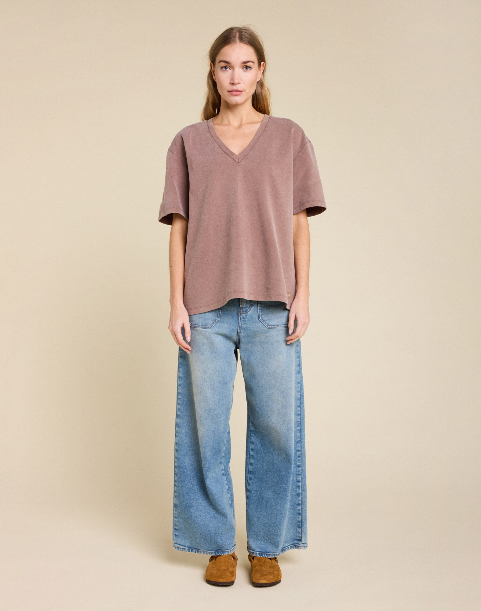 t-shirt niko mocha PULLIN en coton