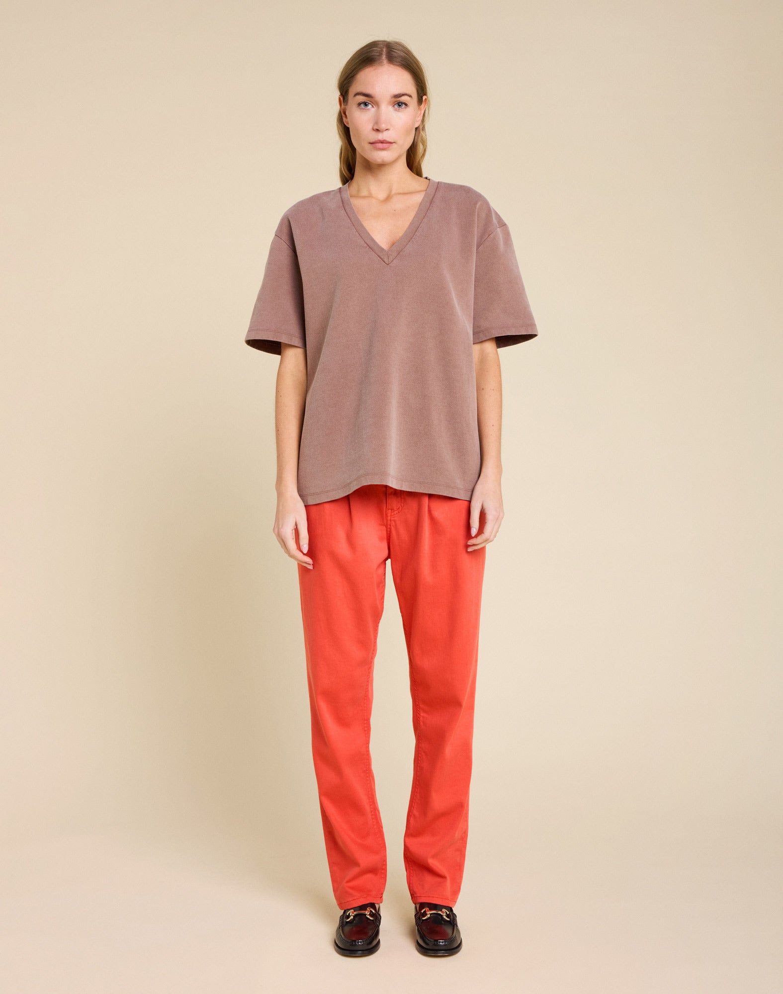 t-shirt niko mocha PULLIN en coton