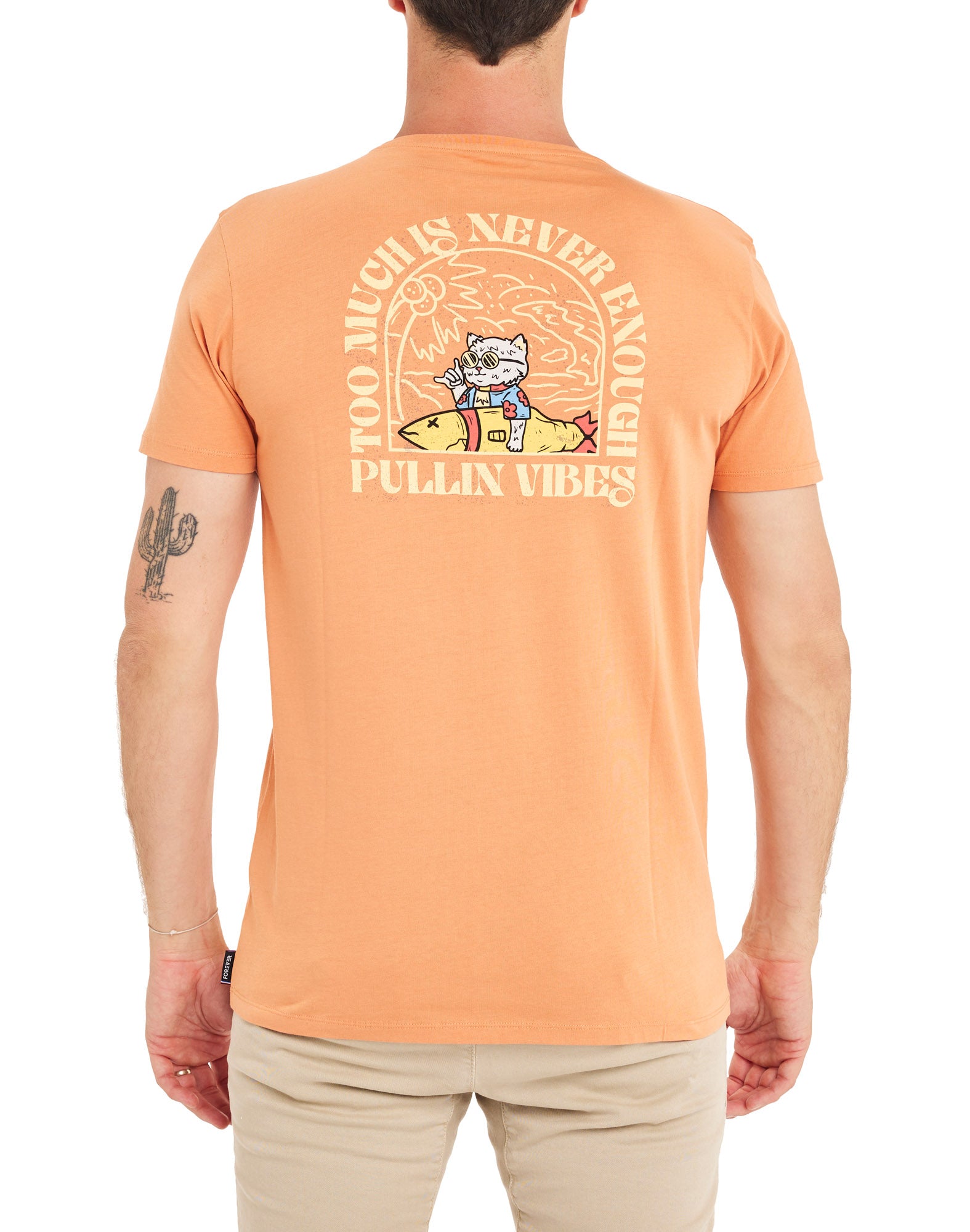 t-shirt catvibes PULLIN en coton