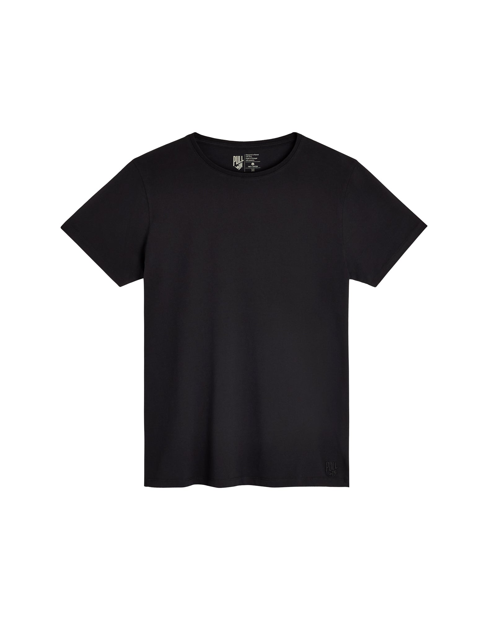 t-shirt classicblack PULLIN en coton