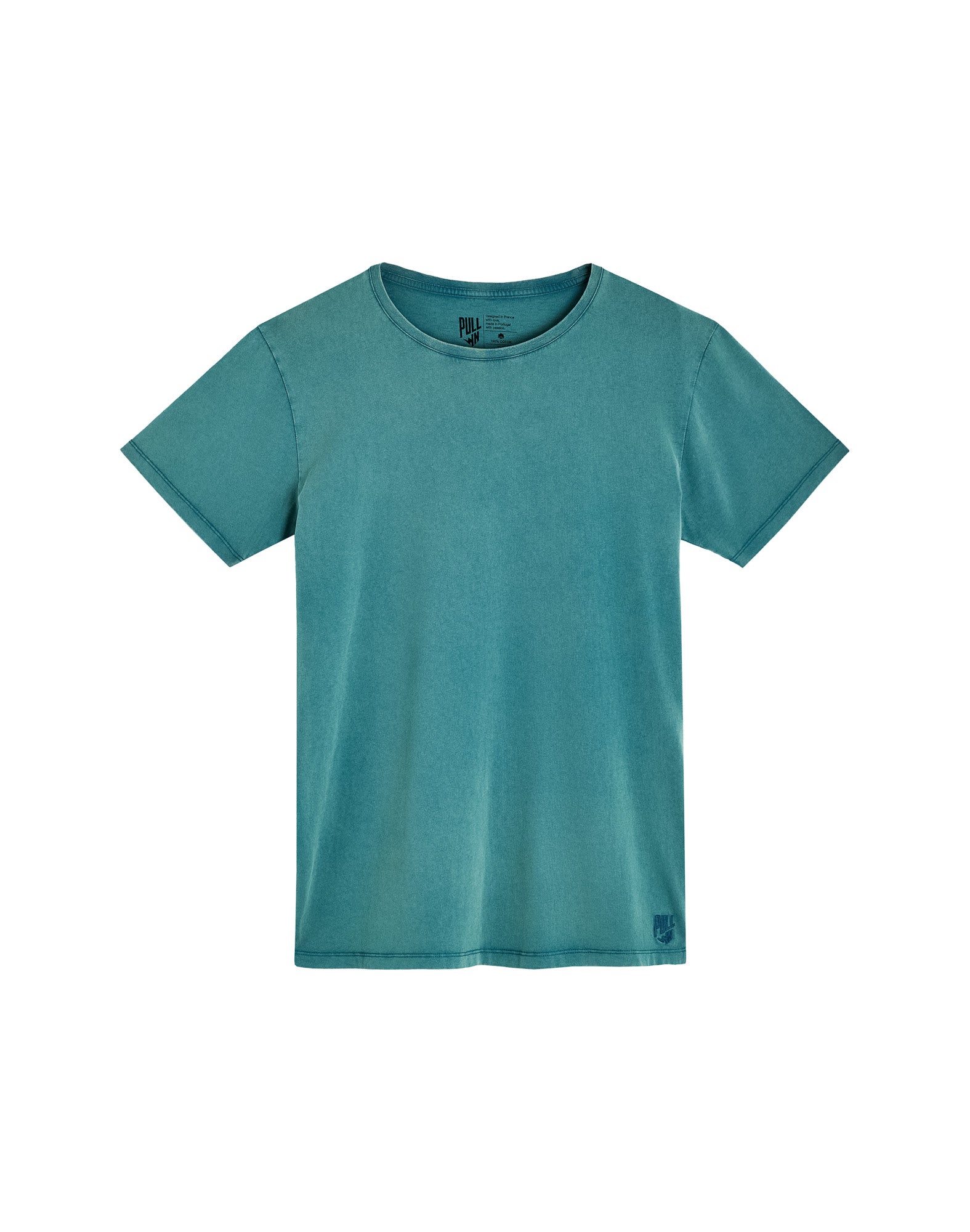 tshirt classic teal PULLIN en coton
