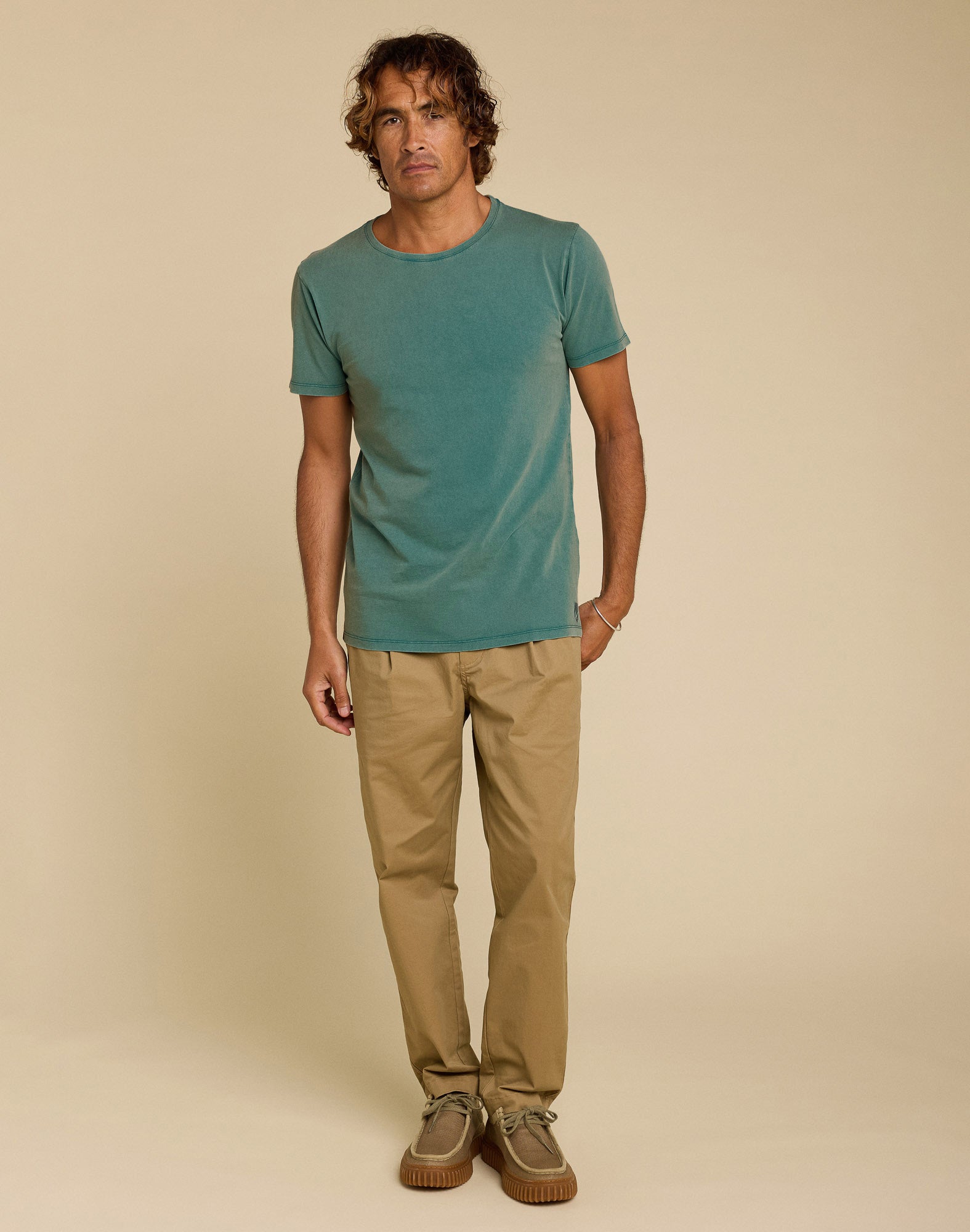 tshirt classic teal PULLIN en coton