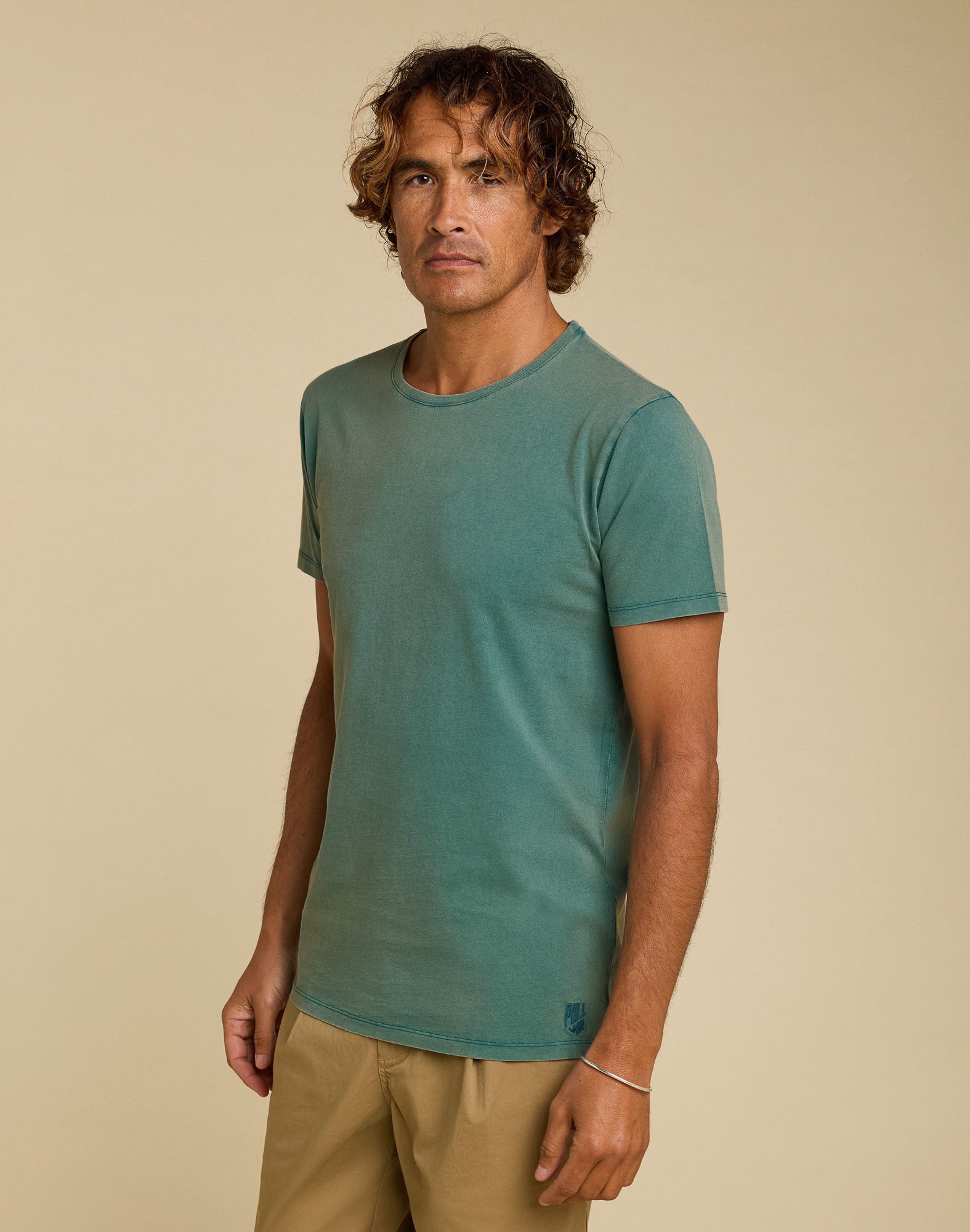 tshirt classic teal PULLIN en coton