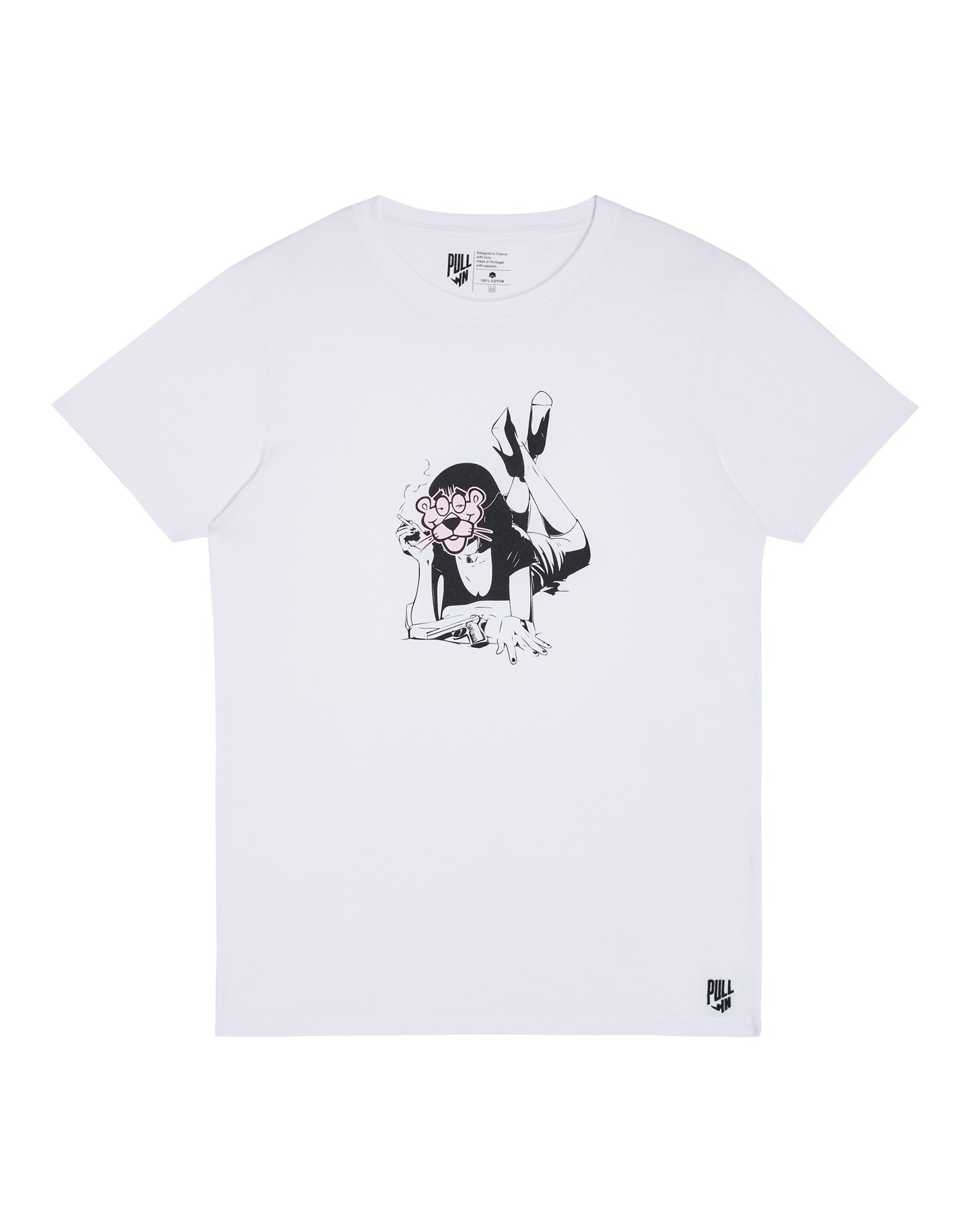 t-shirt crazyp PULLIN en coton