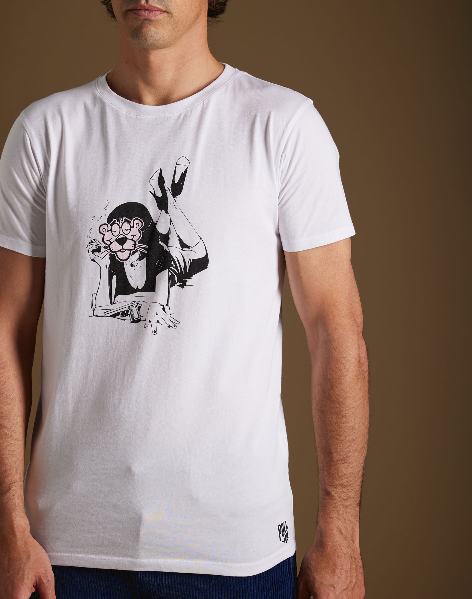 t-shirt crazyp PULLIN en coton