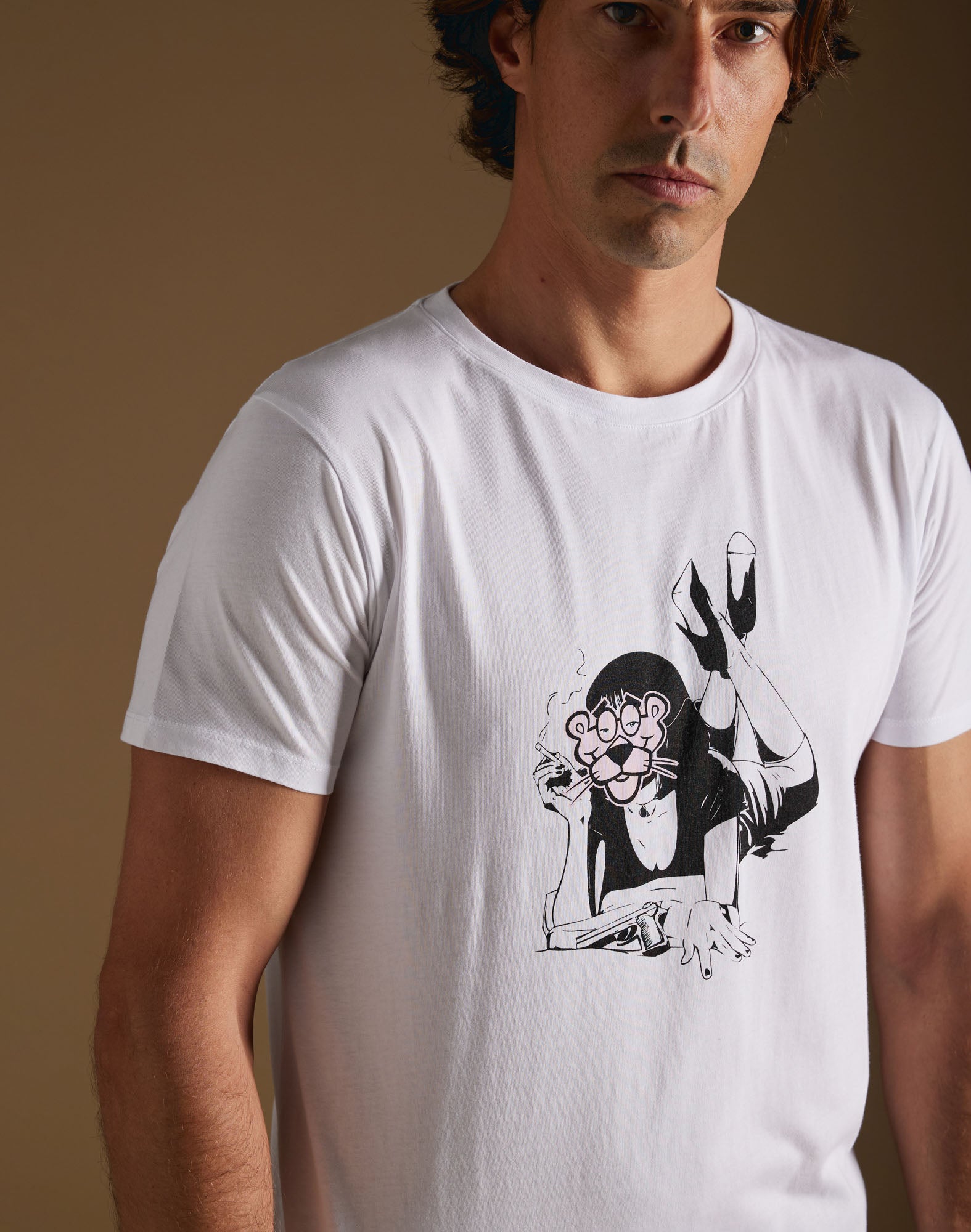 t-shirt crazyp PULLIN en coton