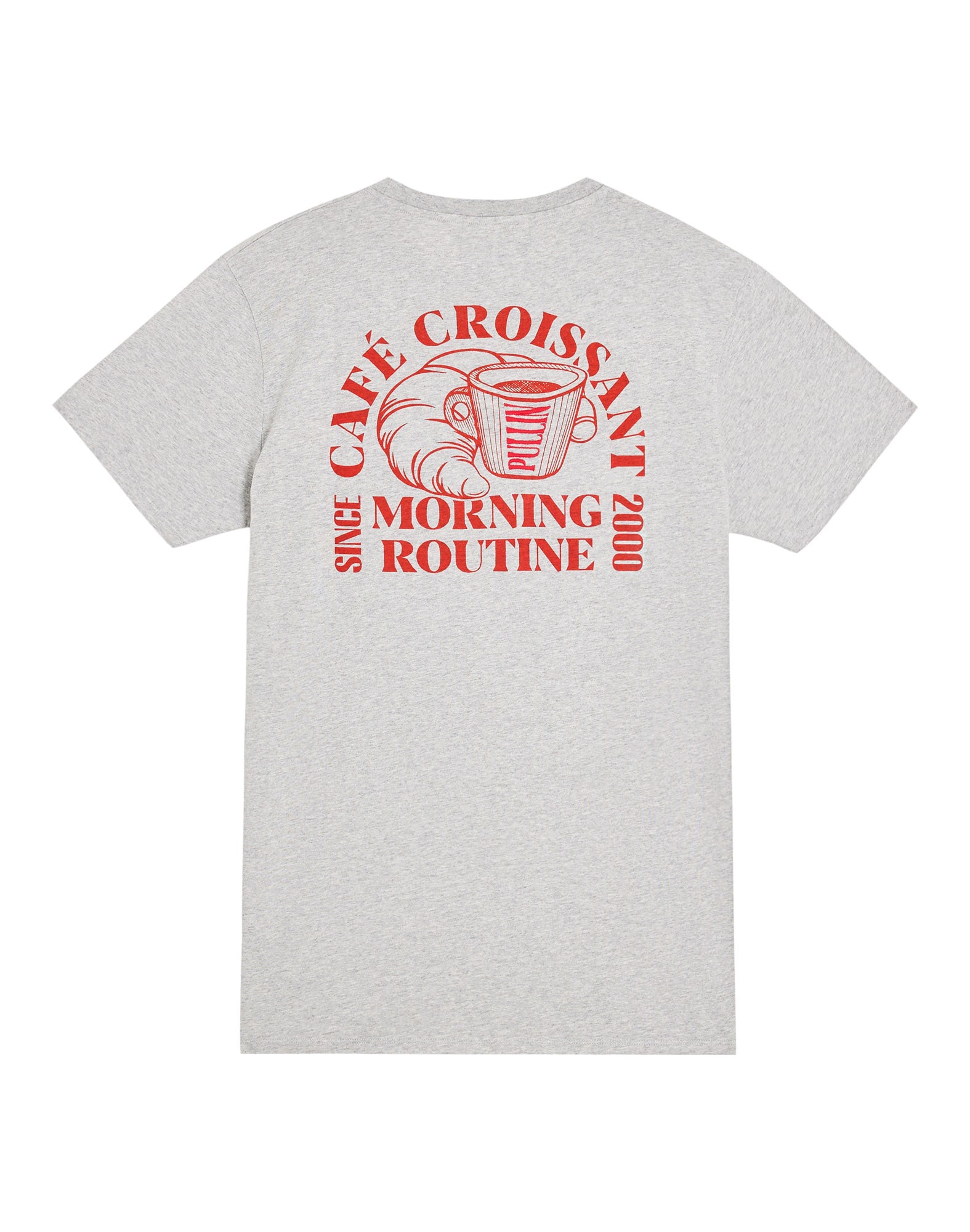 t-shirt croissantgrey PULLIN en coton