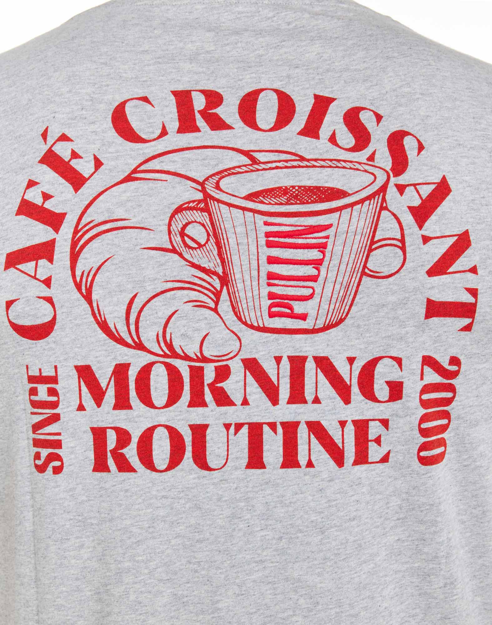 t-shirt croissantgrey PULLIN en coton