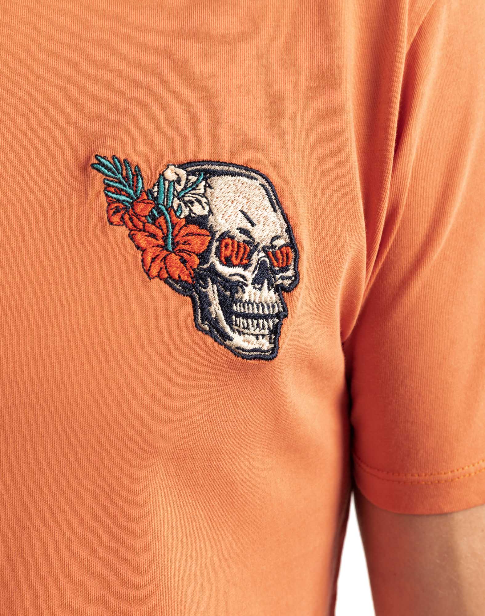 t-shirt flowskullmelon PULLIN en coton