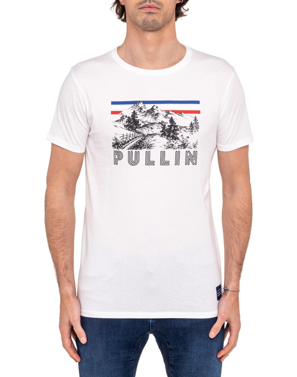 t-shirt homme frenchmountgrey PULLIN en coton