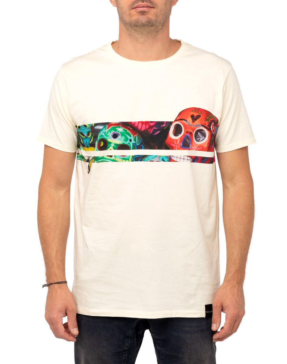 tsh lineskull PULLIN en coton