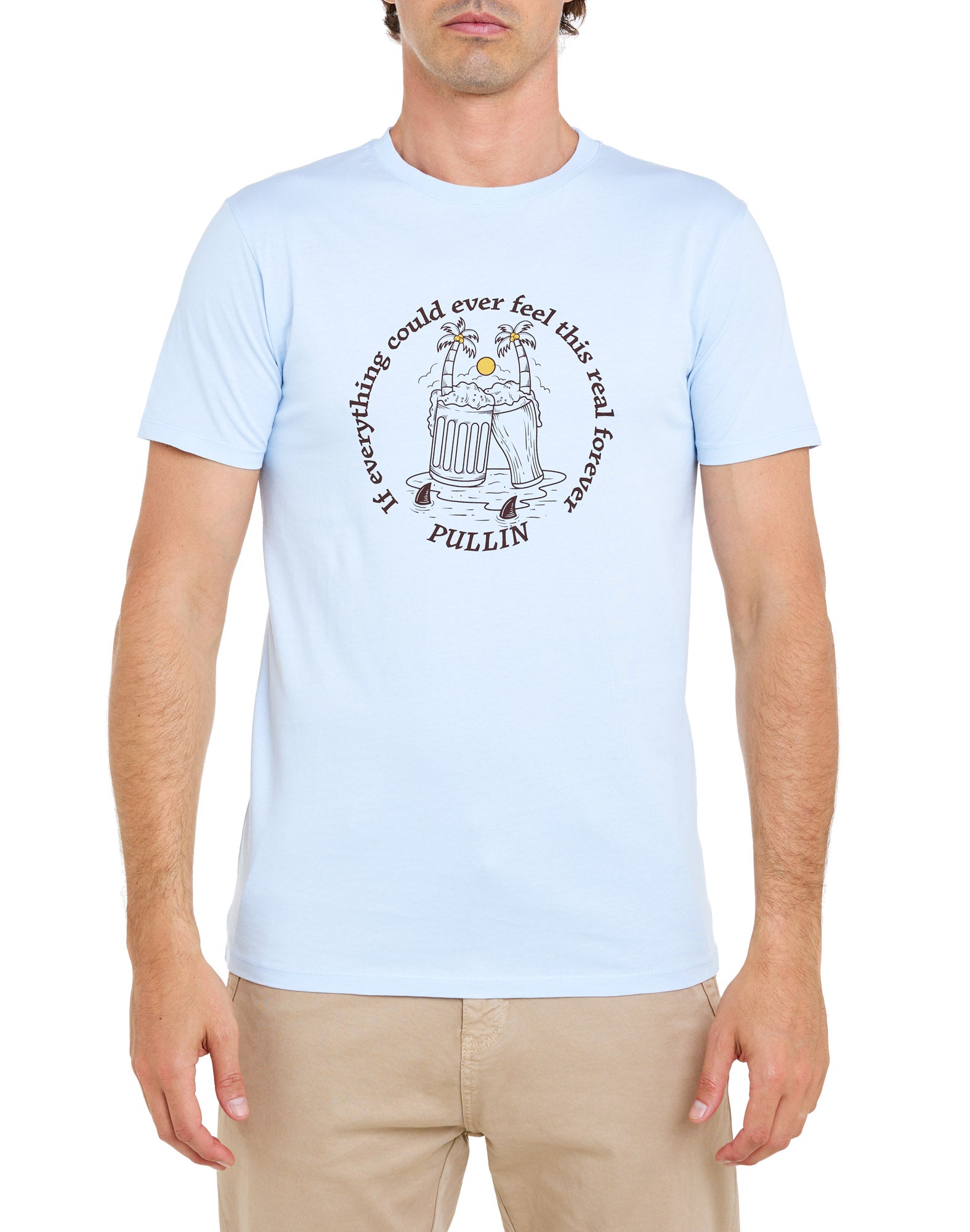 t-shirt partybeer PULLIN en coton