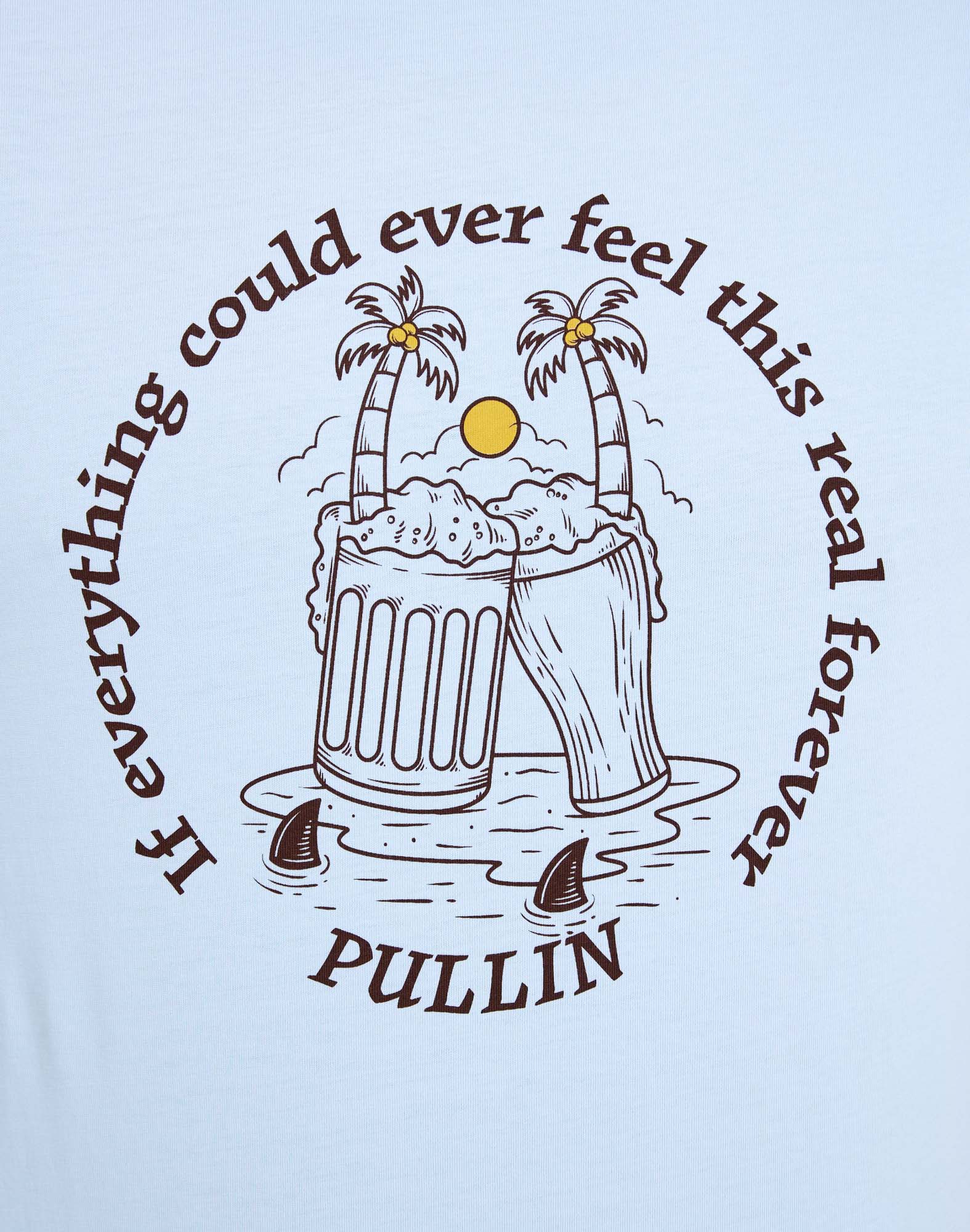 t-shirt partybeer PULLIN en coton