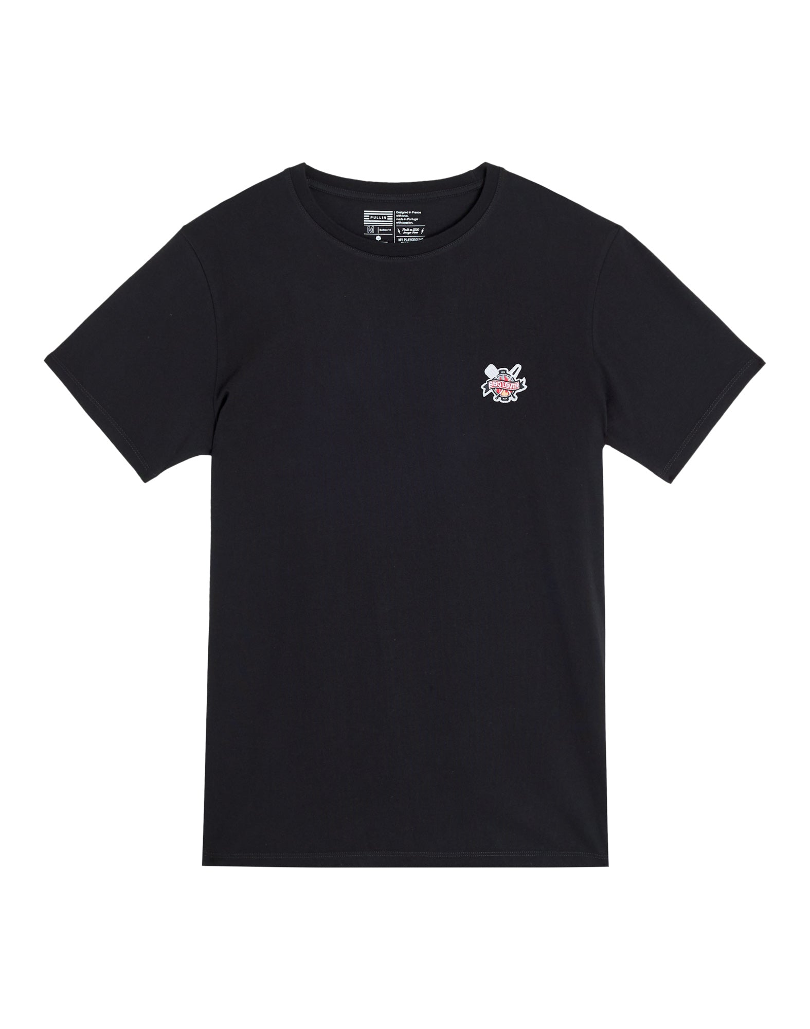 t-shirt patchbbq PULLIN en coton