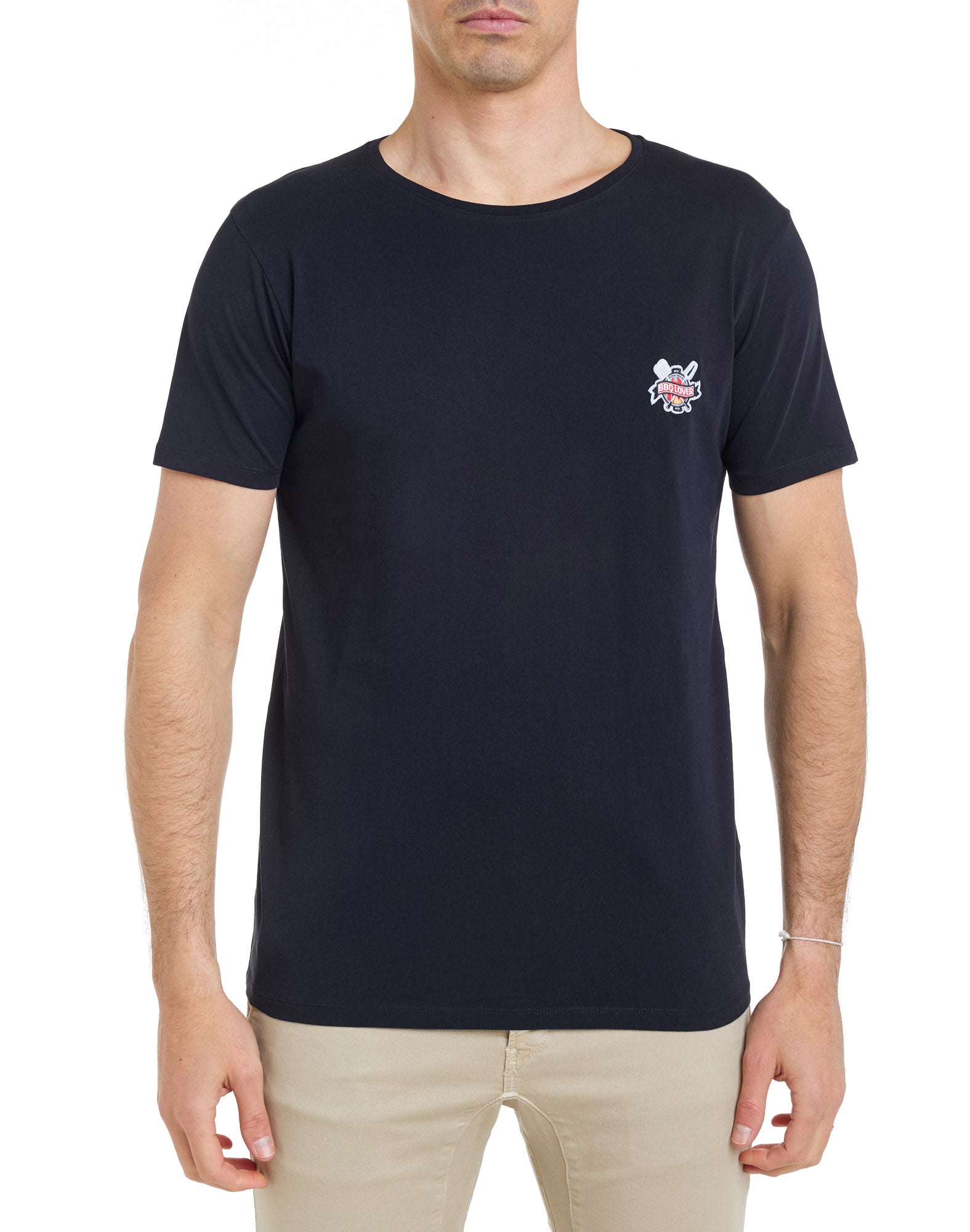 t-shirt patchbbq PULLIN en coton