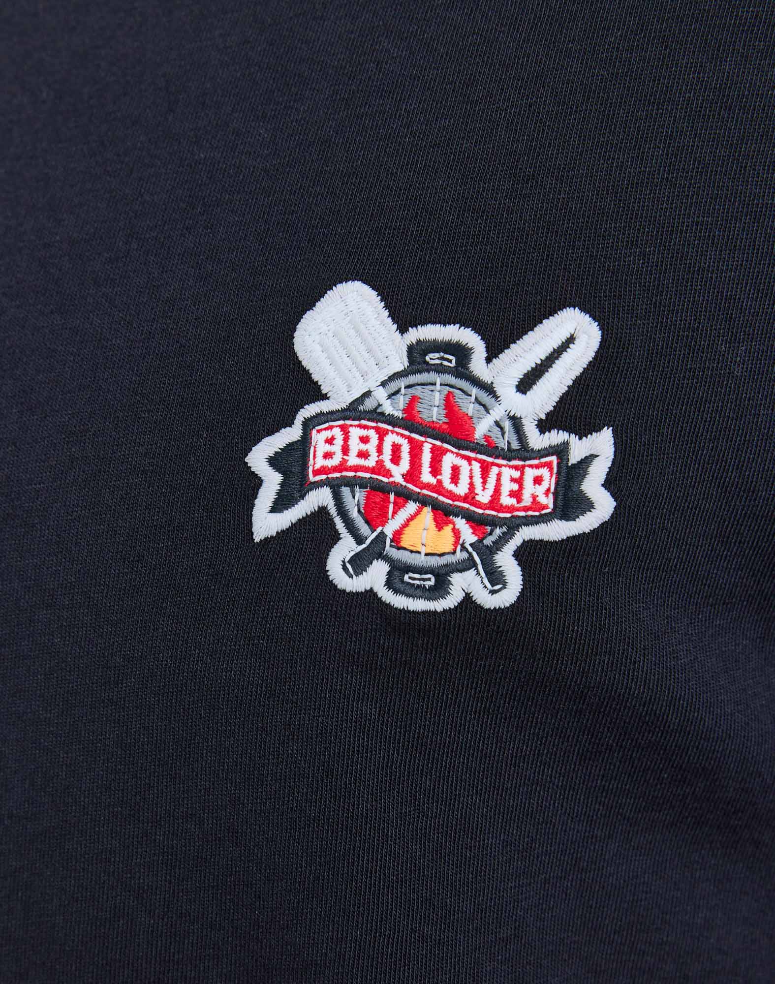 t-shirt patchbbq PULLIN en coton