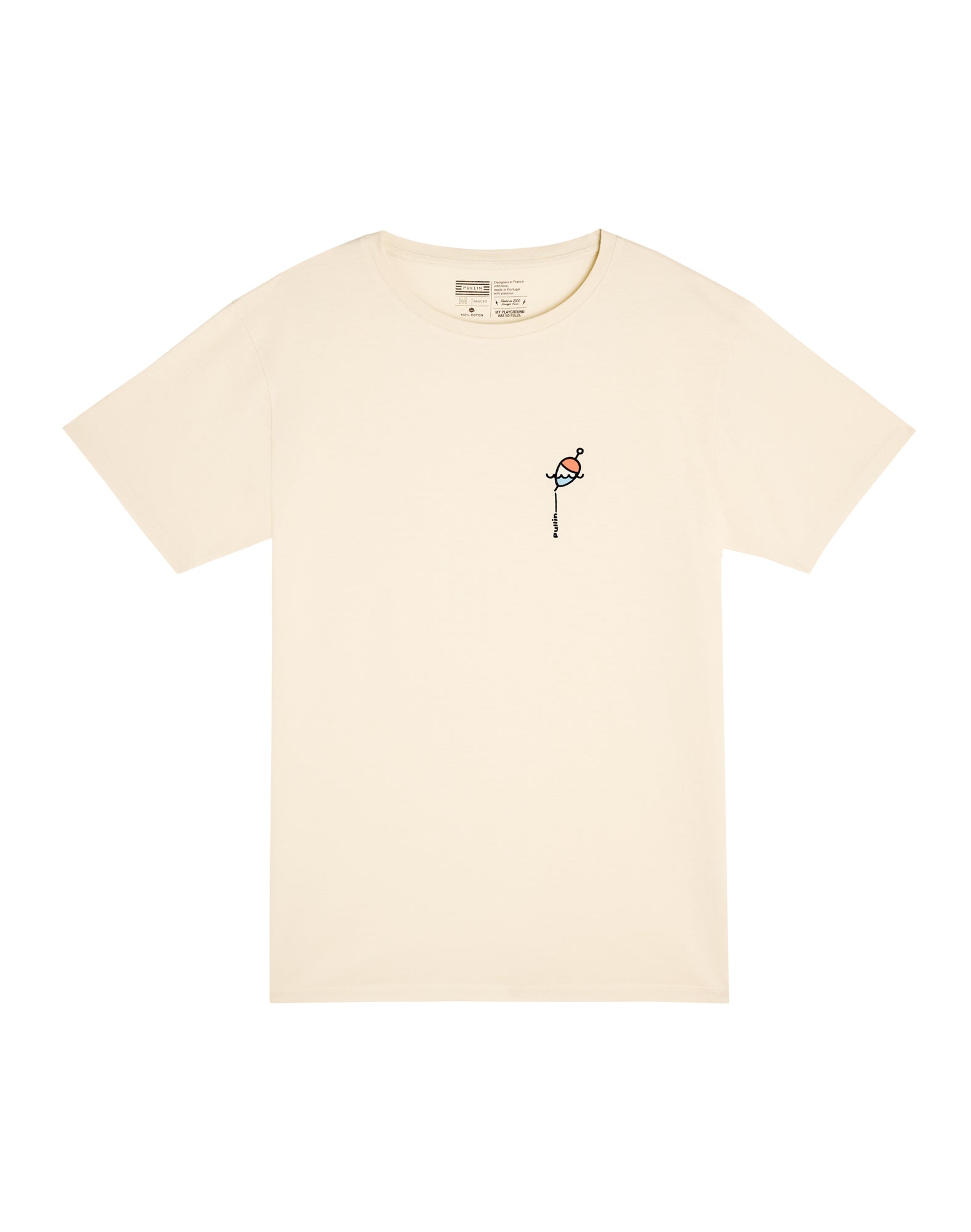 t-shirt patchbouchonblk PULLIN en coton