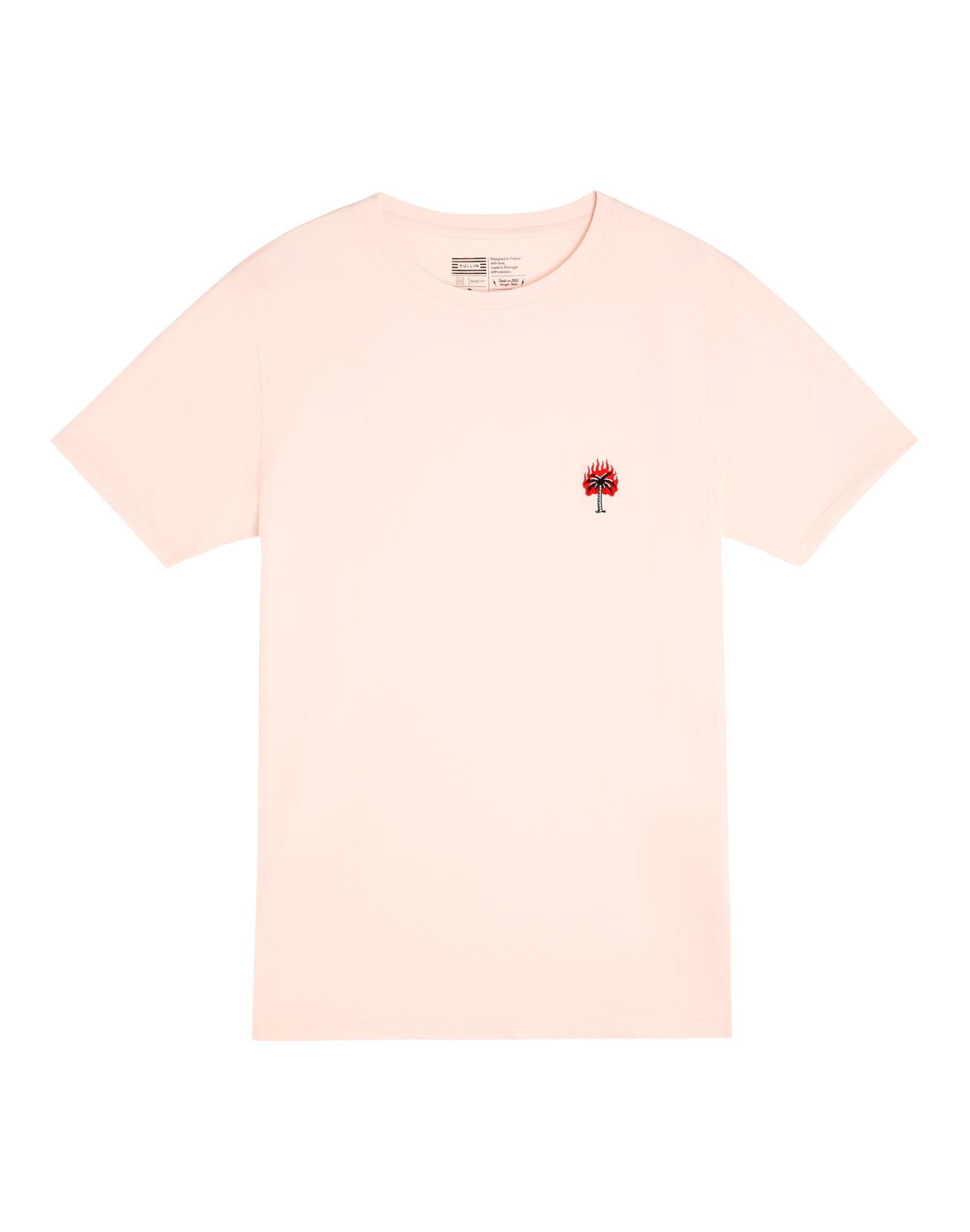 t-shirt patchburningrose PULLIN en coton