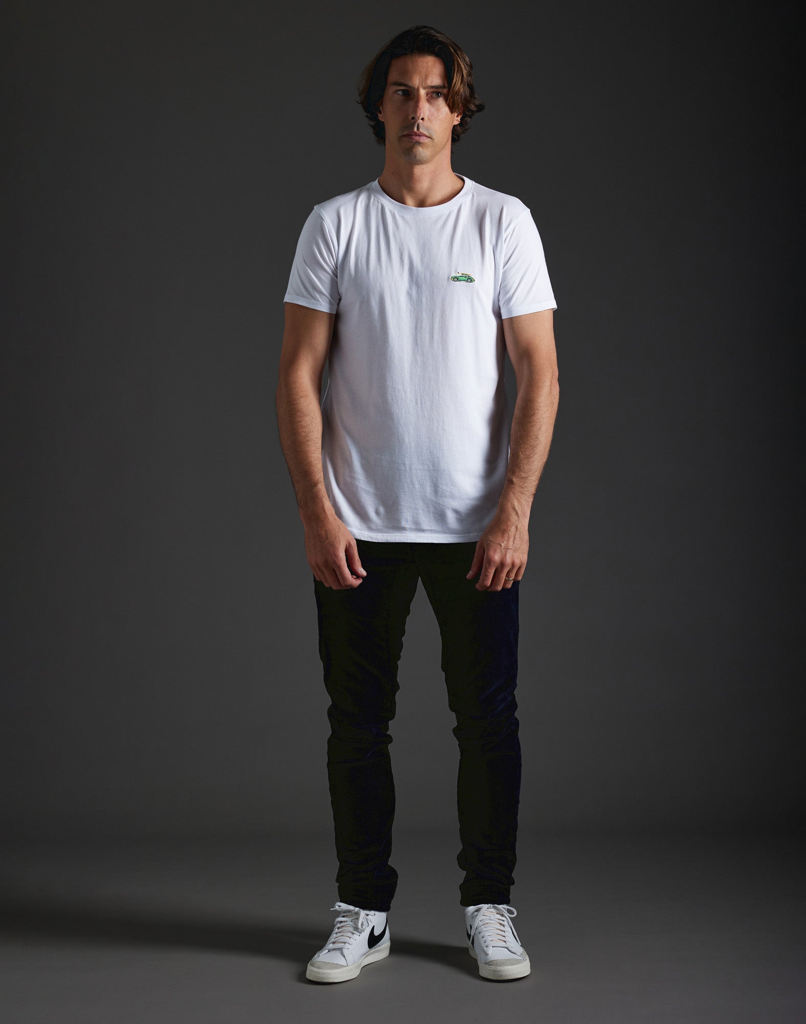 t-shirt patchcalifwhite PULLIN en coton