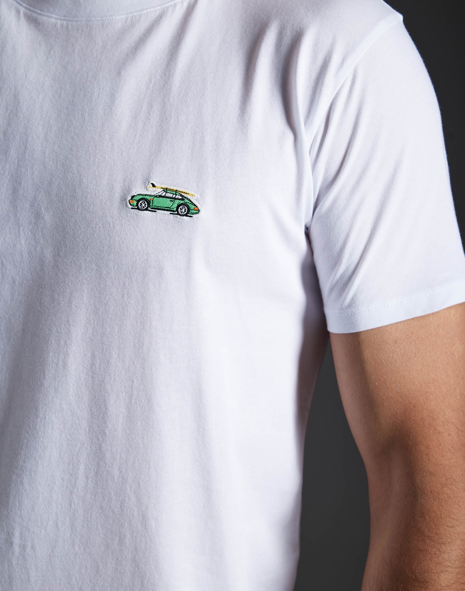 t-shirt patchcalifwhite PULLIN en coton