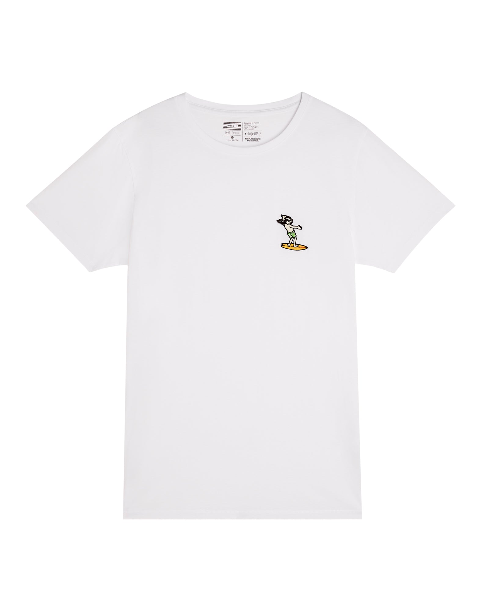 t-shirt partchchillsurfwhite PULLIN en coton
