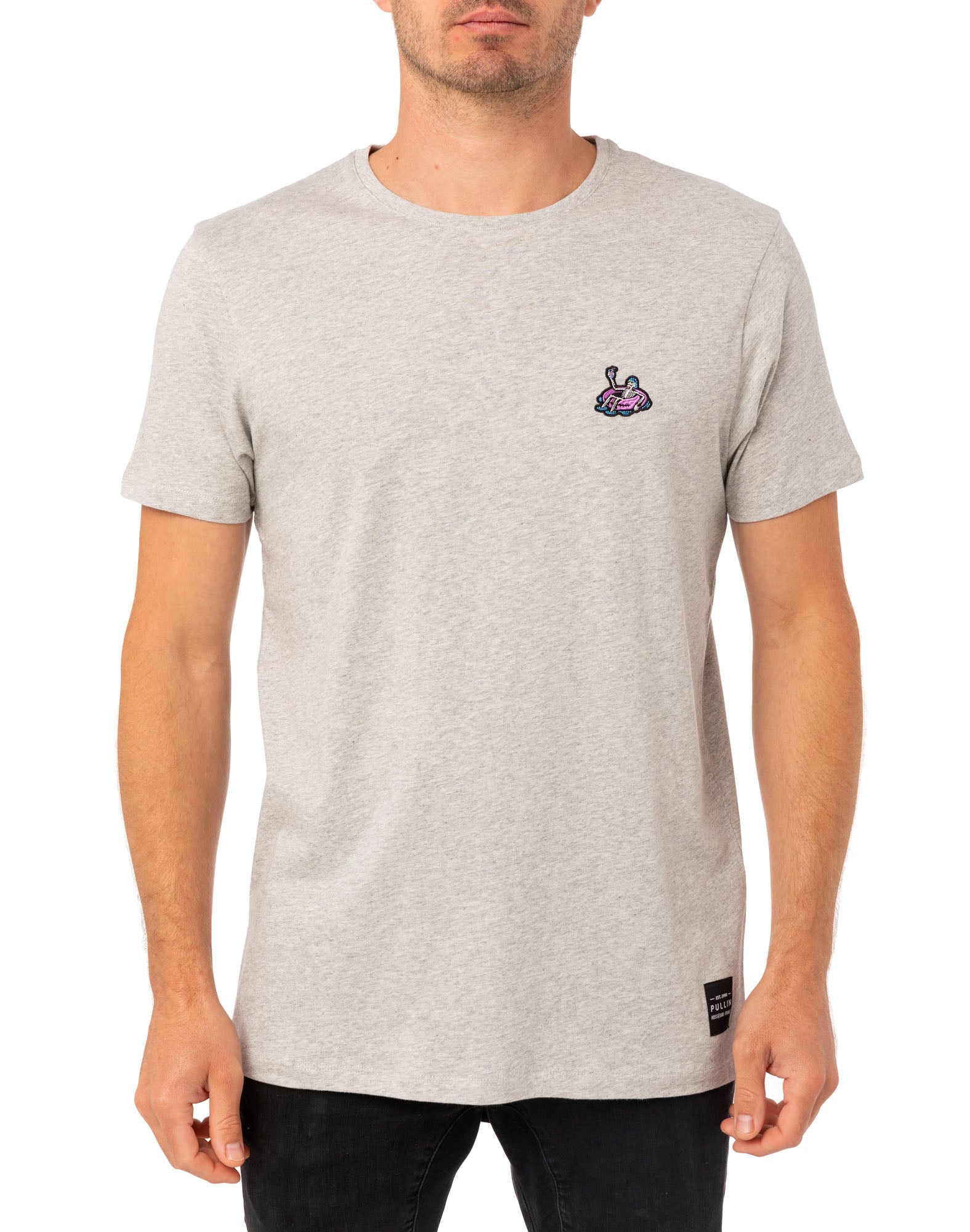 t-shirt homme patchcokdeath PULLIN en coton