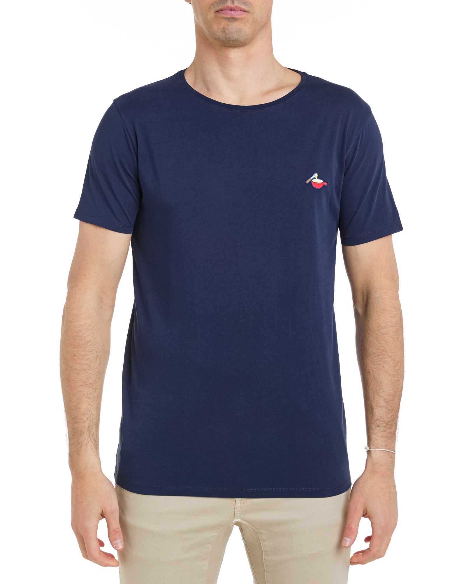 t-shirt patchfondue PULLIN en coton