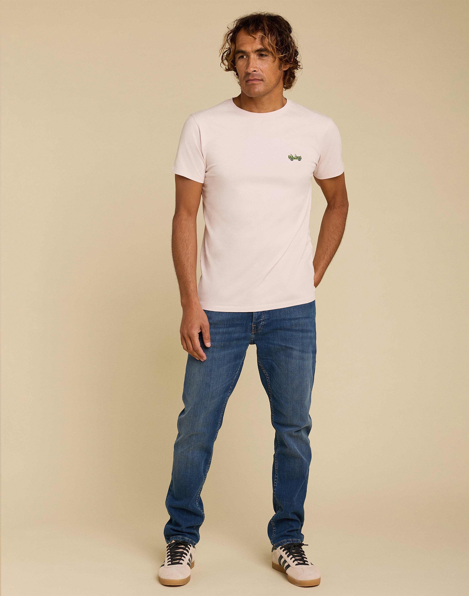 tshirt patchjeep PULLIN en coton