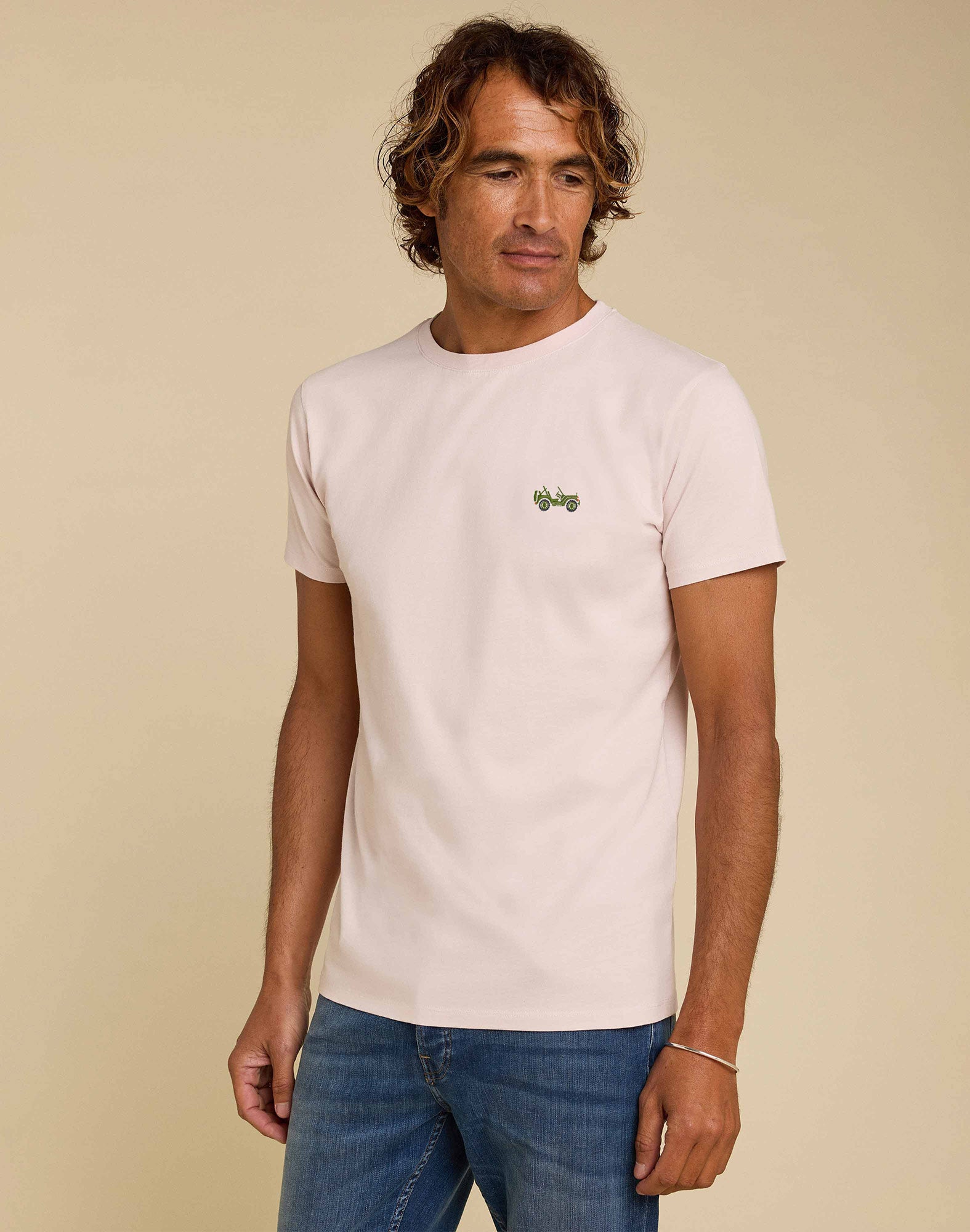 tshirt patchjeep PULLIN en coton