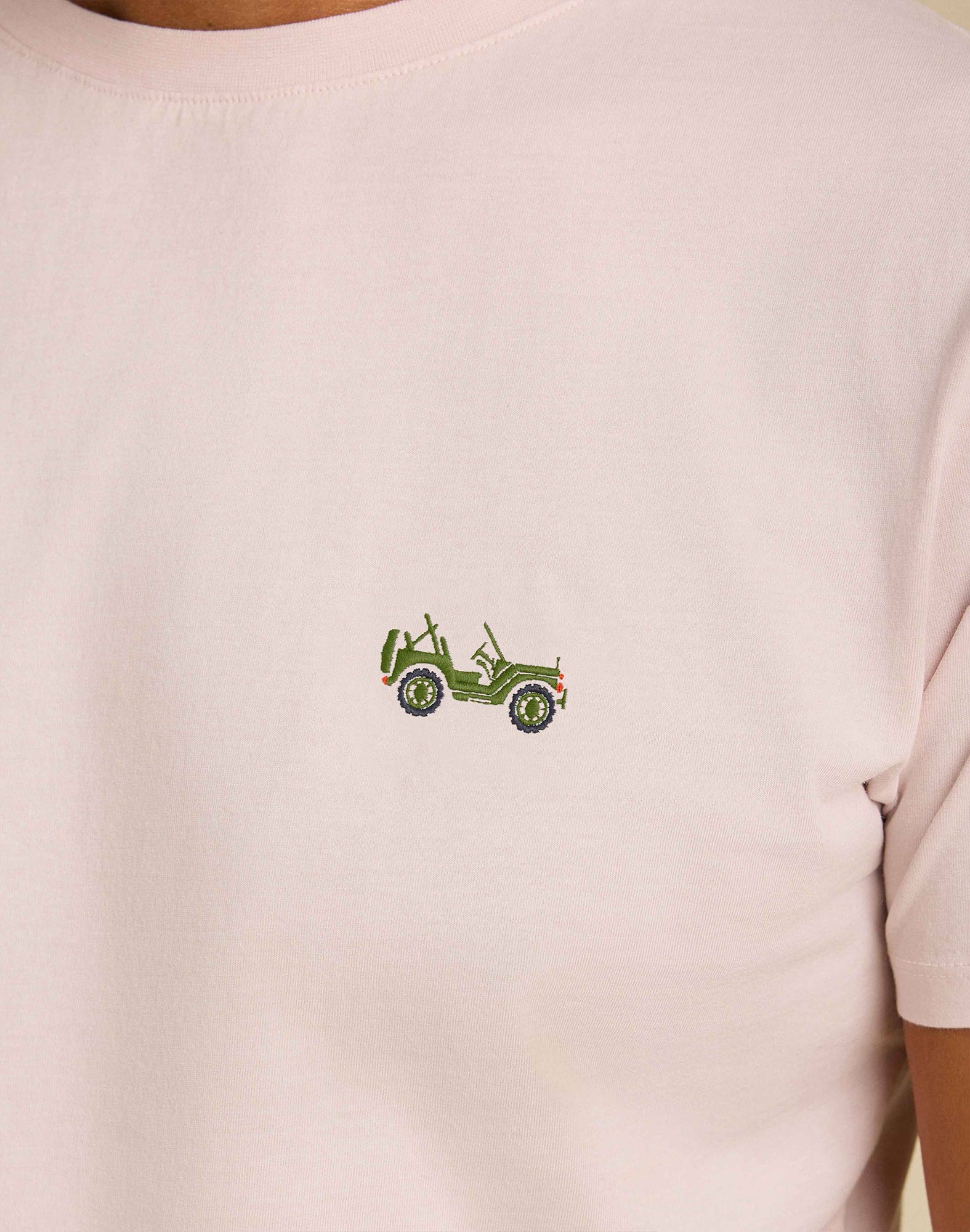 tshirt patchjeep PULLIN en coton