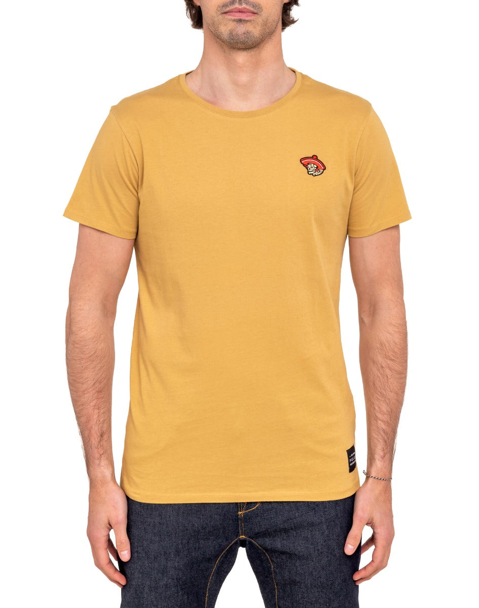 t-shirt homme patchmejico curry PULLIN en coton