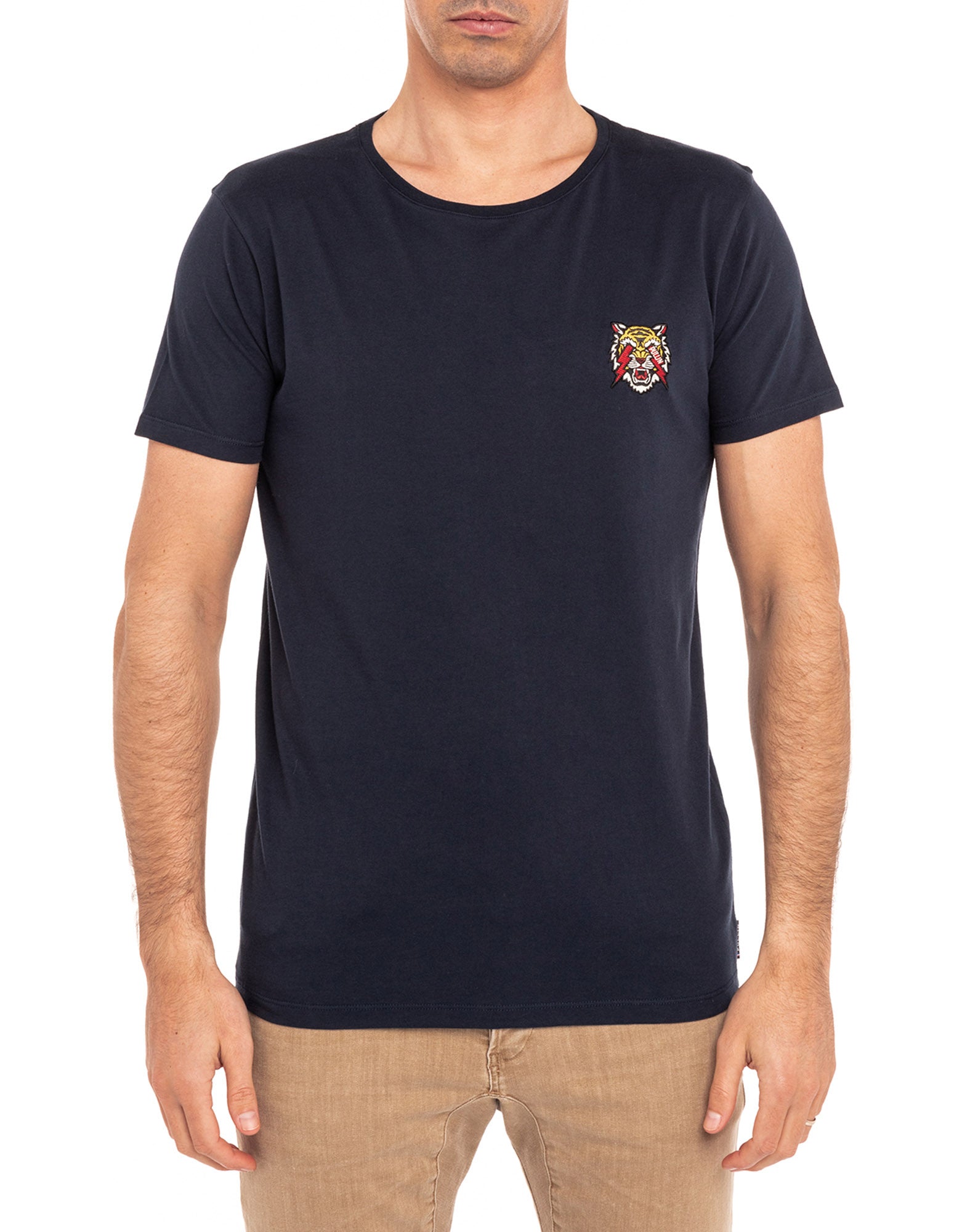 t-shirt patchtigerbolt PULLIN en coton