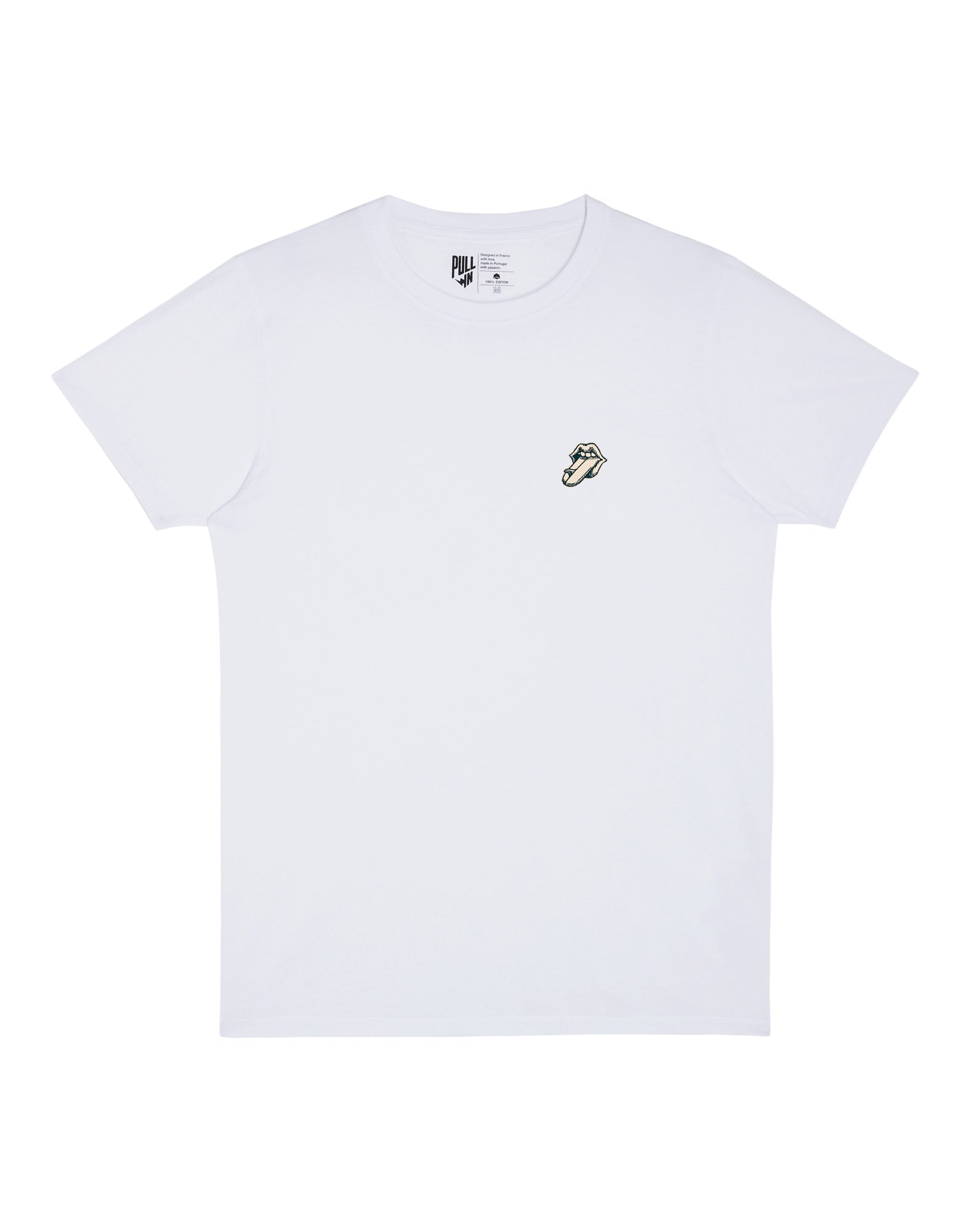 t-shirt patchtongsurfwhite PULLIN en coton
