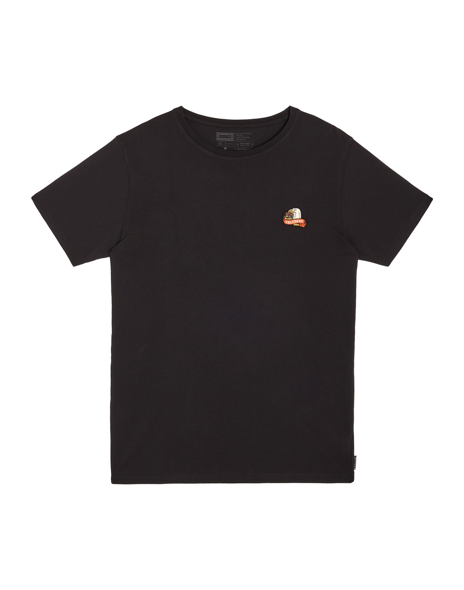 t-shirt homme patchval21blk PULLIN en coton
