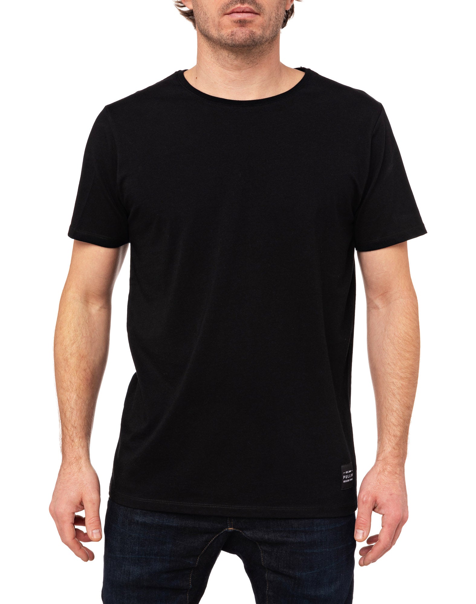 t-shirt plainblack PULLIN en coton