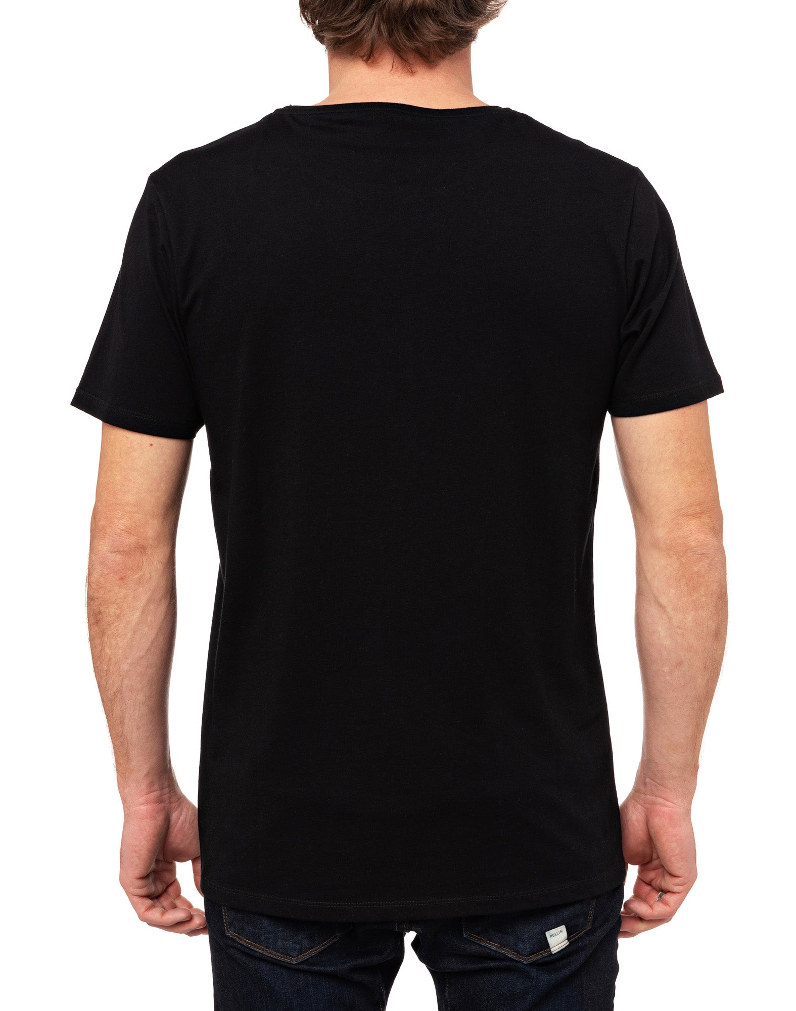 t-shirt plainblack PULLIN en coton