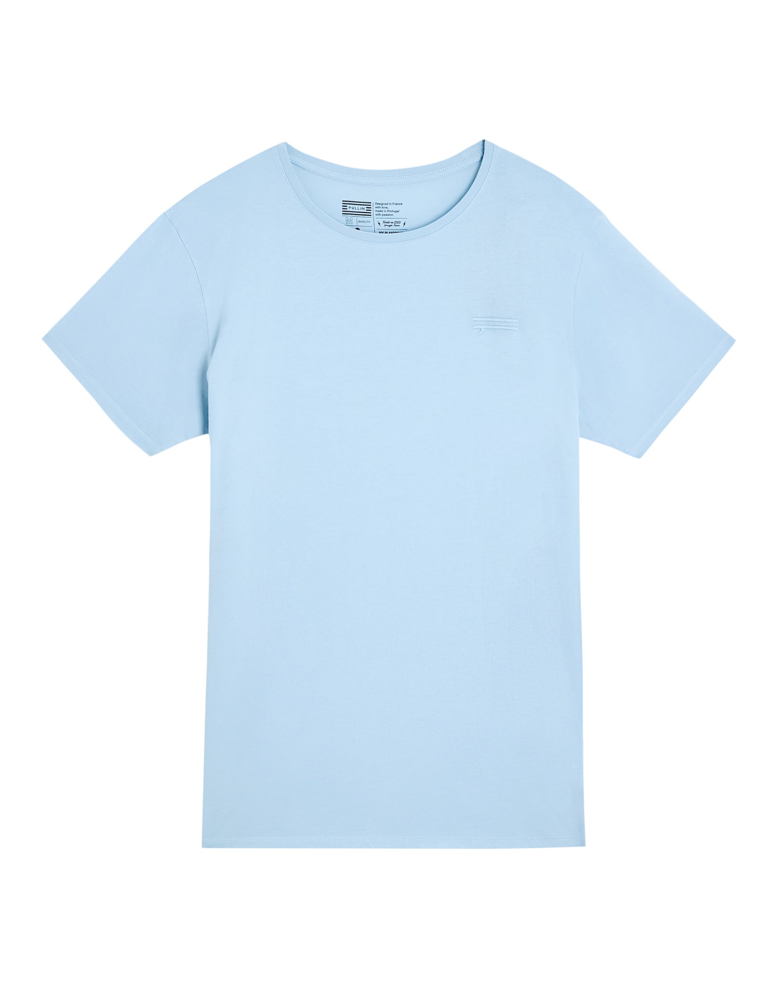 t-shirt plainfinnblue PULLIN en coton
