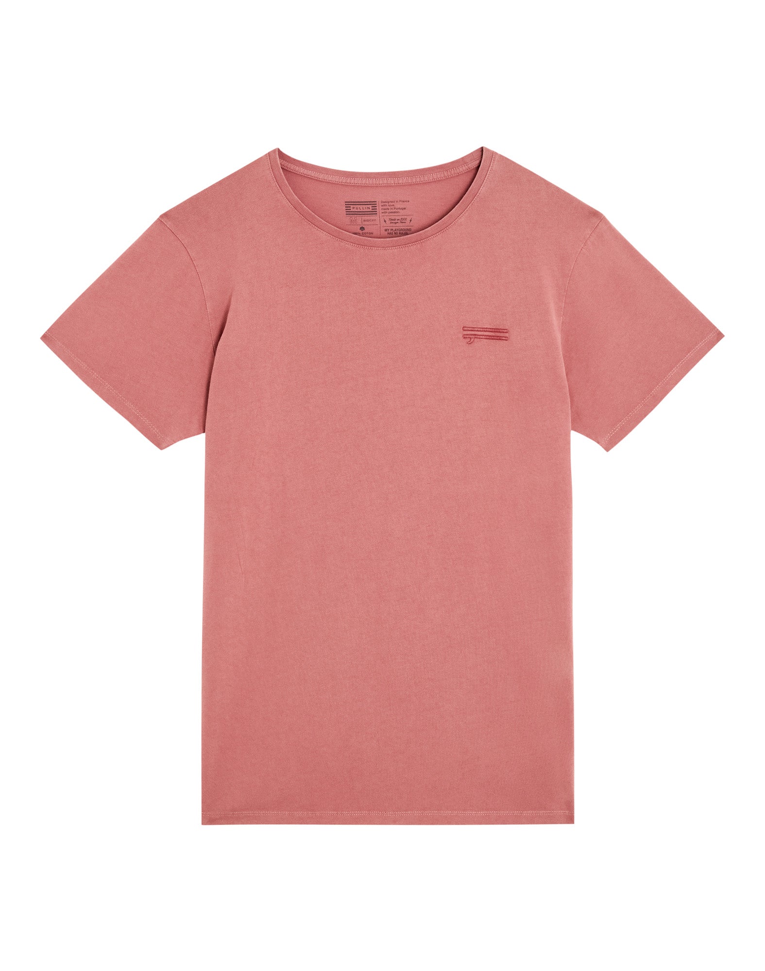 t-shirt plainfinnred PULLIN en coton