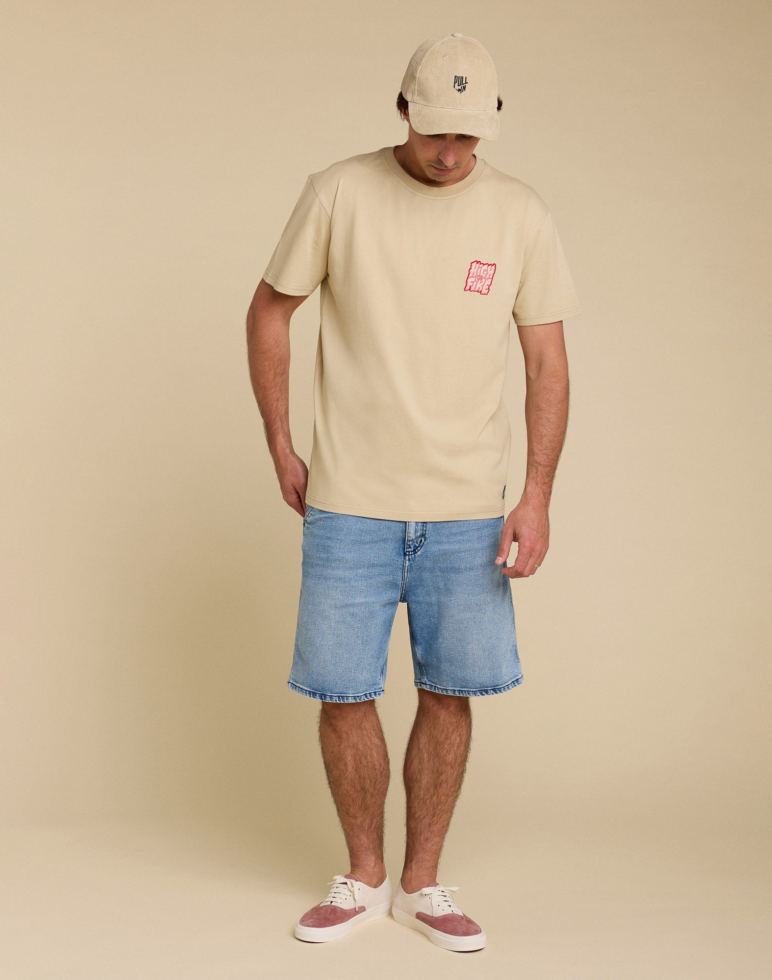 tshirt relax highcream PULLIN en coton