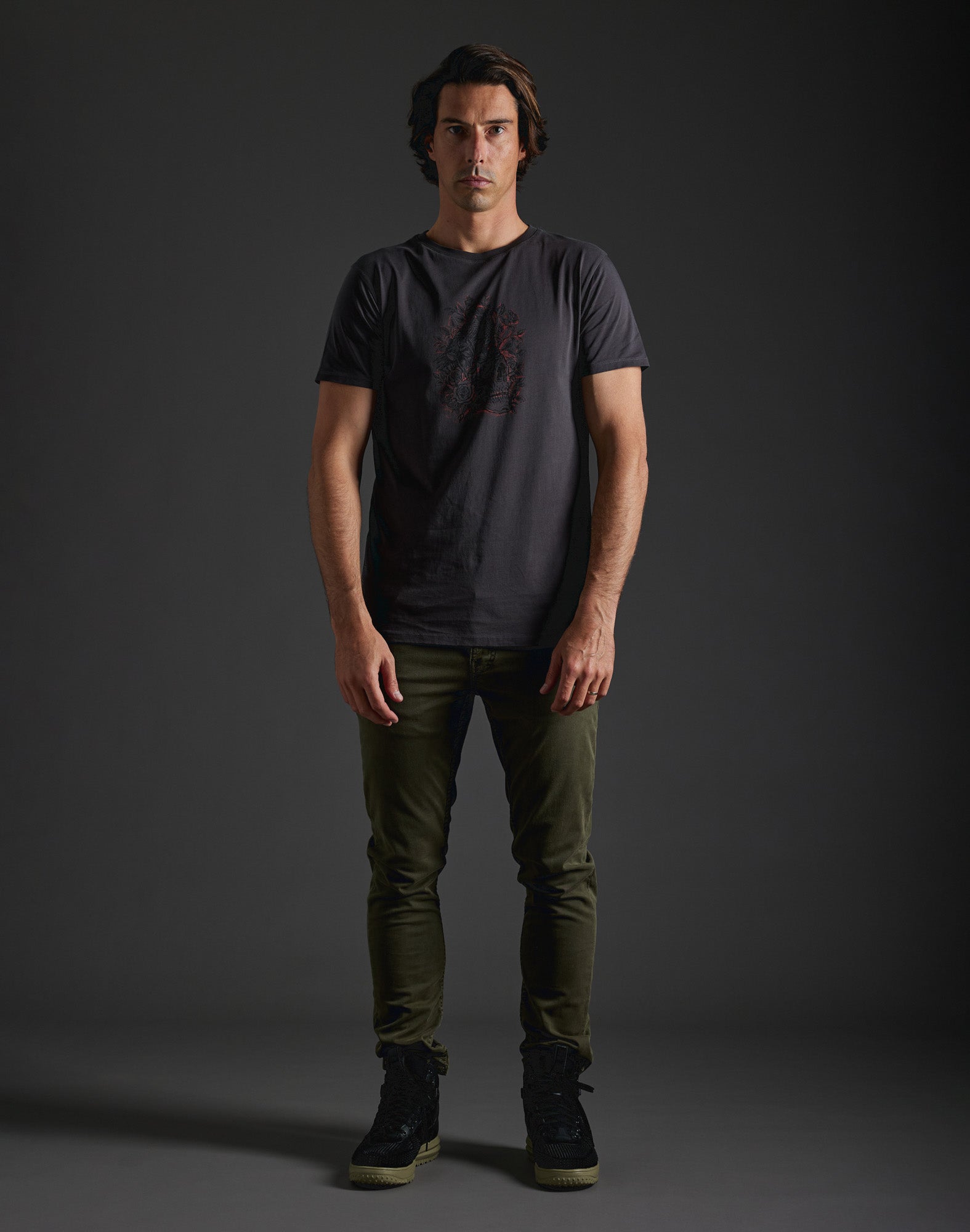 t-shirt skulli PULLIN en coton