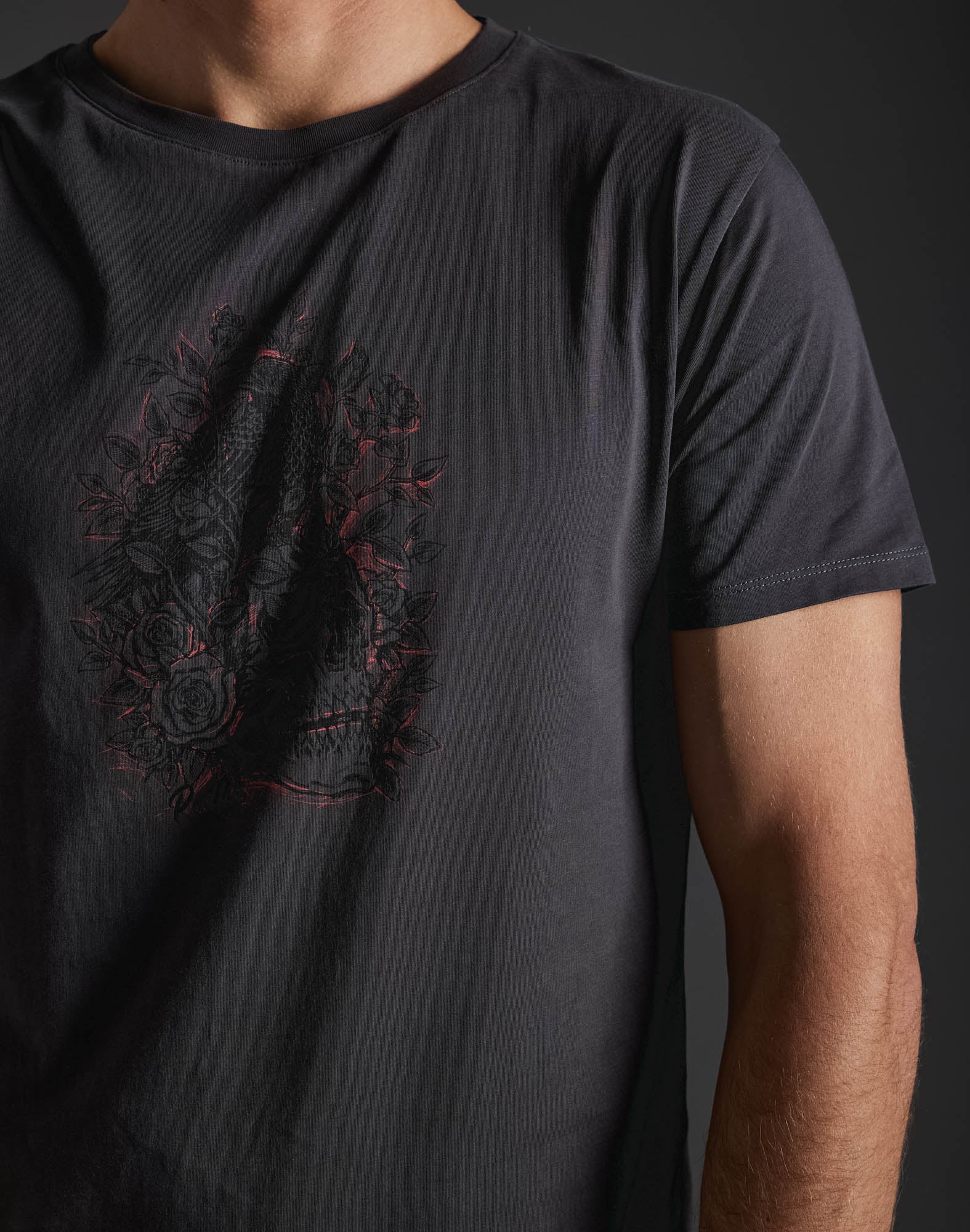 t-shirt skulli PULLIN en coton