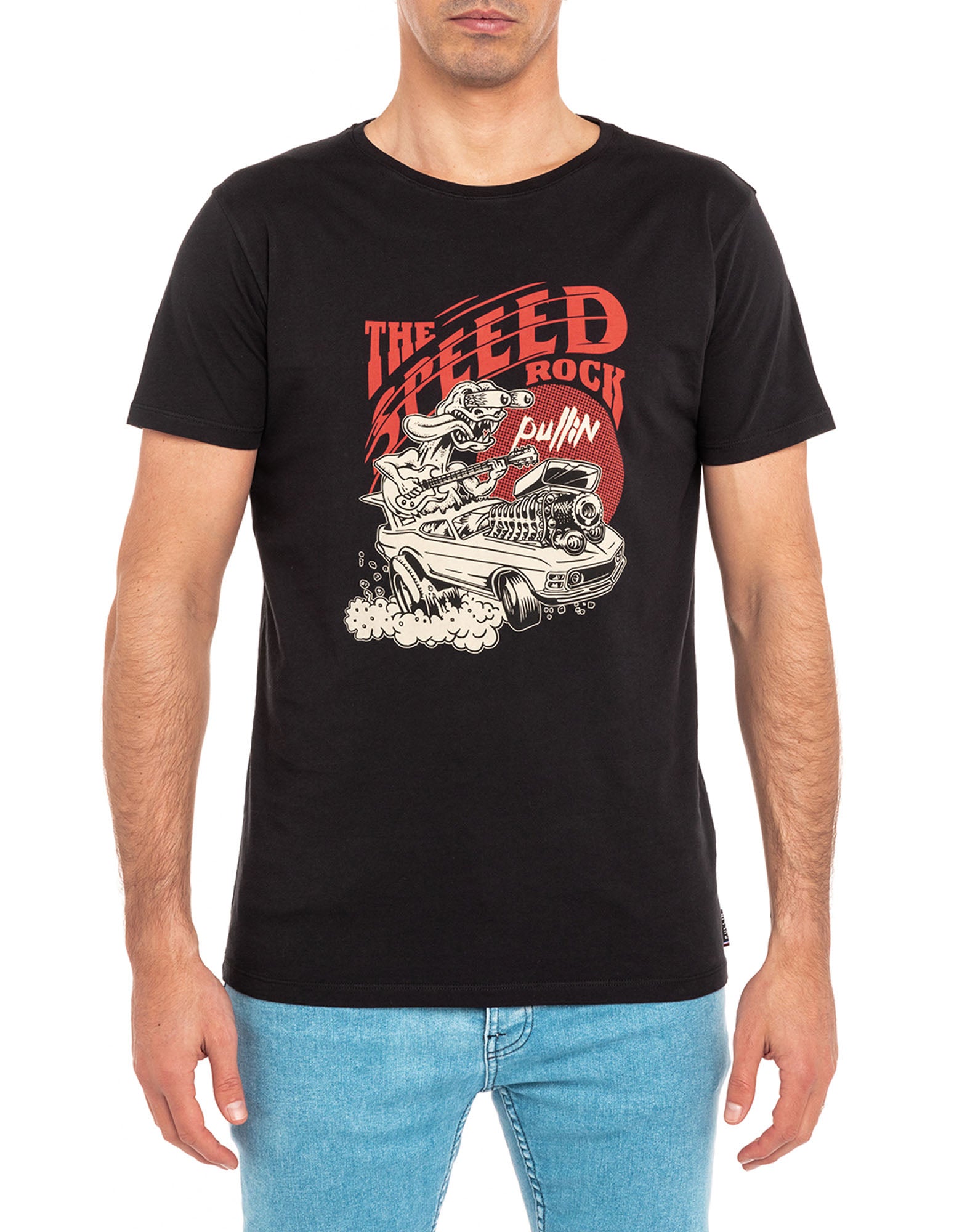 t-shirt speedrockblack PULLIN en coton